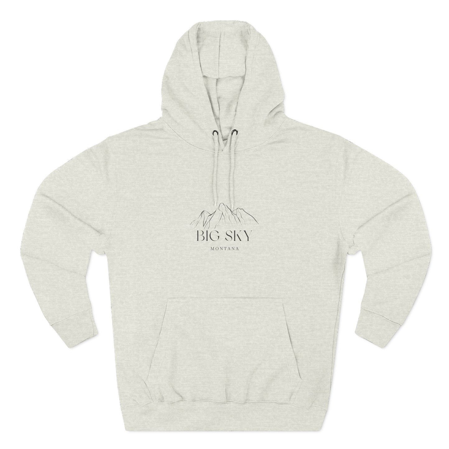 Big Sky Inspired Fleece Hoodie, Casual Wear, Relaxation, Gift for Autumn Lovers, Travel Essential
