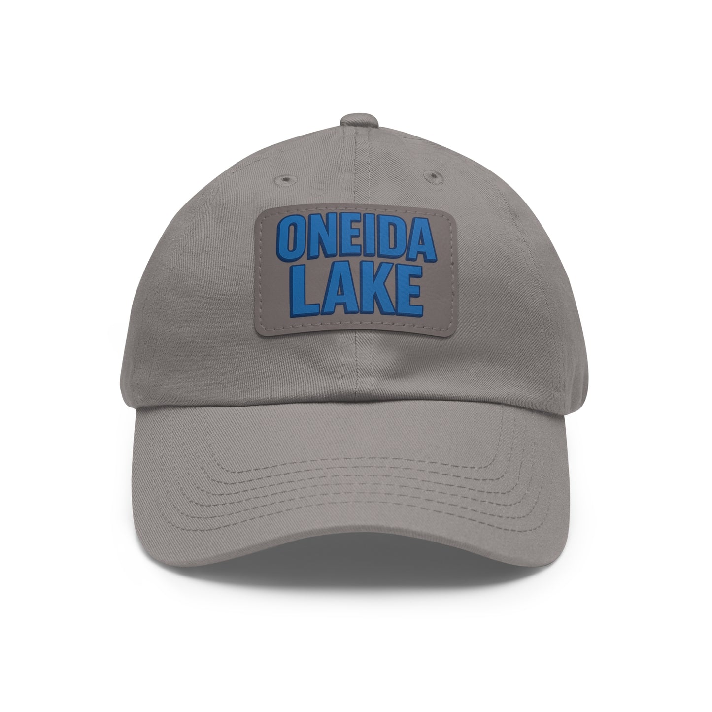 Oneida Lake Dad Hat with Leather Patch (Rectangle)