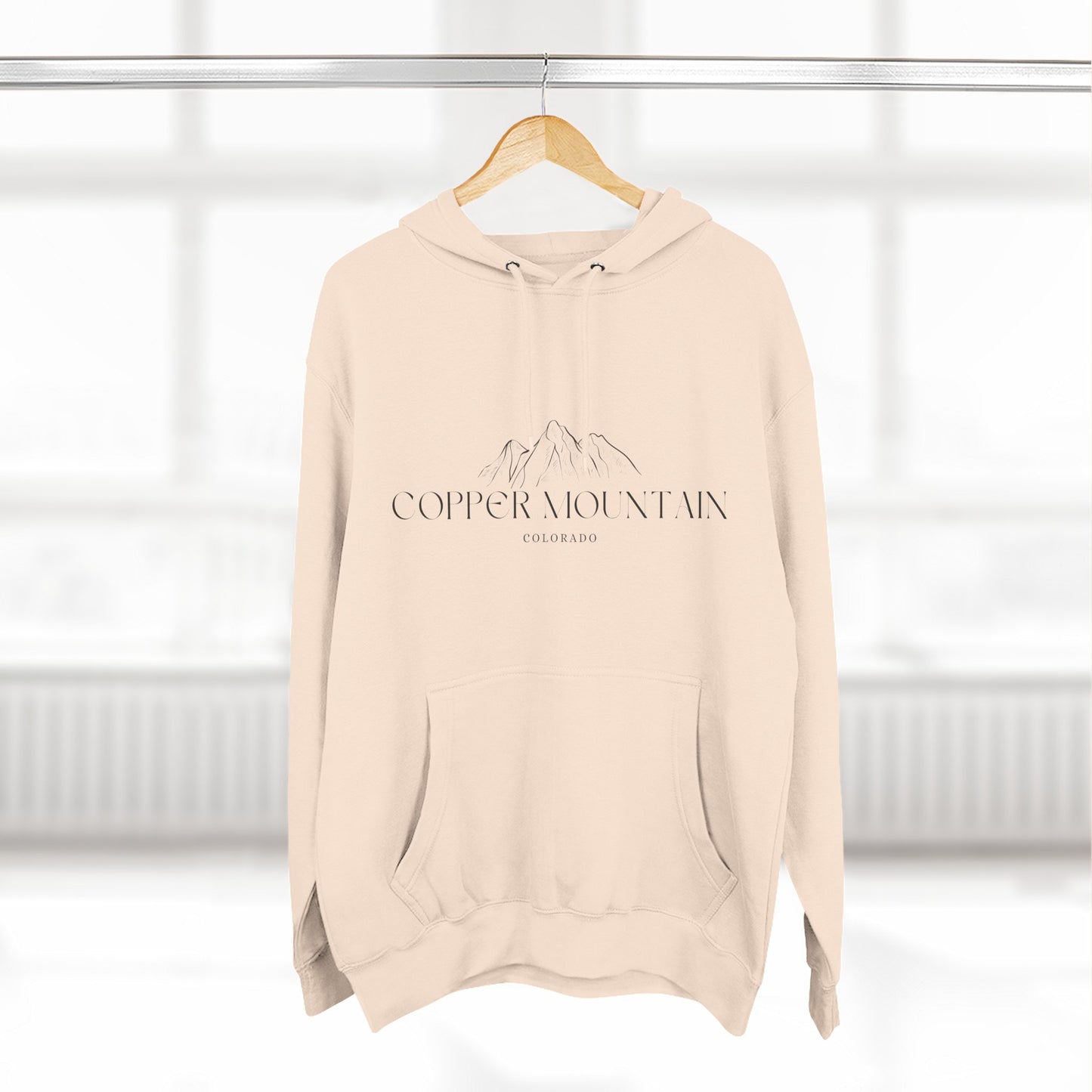 Copper Mountain Inspired Fleece Hoodie, Casual Wear, Relaxation, Gift for Autumn Lovers, Travel Essential
