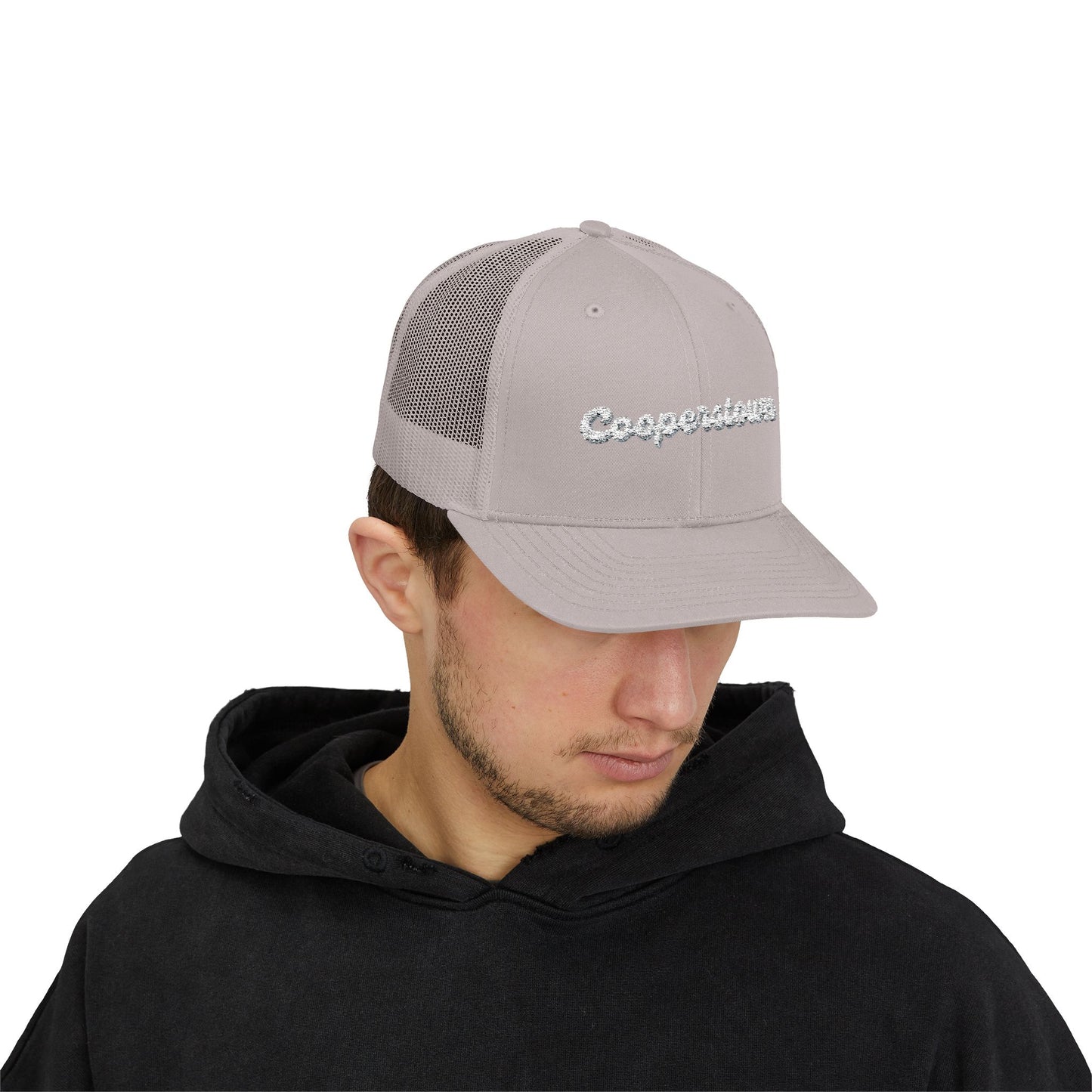 Cooperstown Sparkly Trucker Cap with Rhinestone 'Ballin' Style' Design | Trendy Snapback Hat for Fashion Lovers, Unisex Gift for Holidays