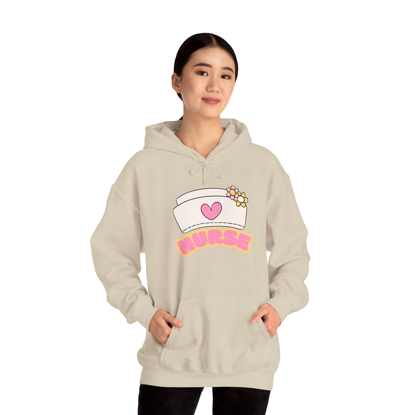Nurse Love Hoodie | Cozy Unisex Sweatshirt, Gift for Healthcare Workers, Comfortable Nursing Apparel, Medical Appreciation Clothing