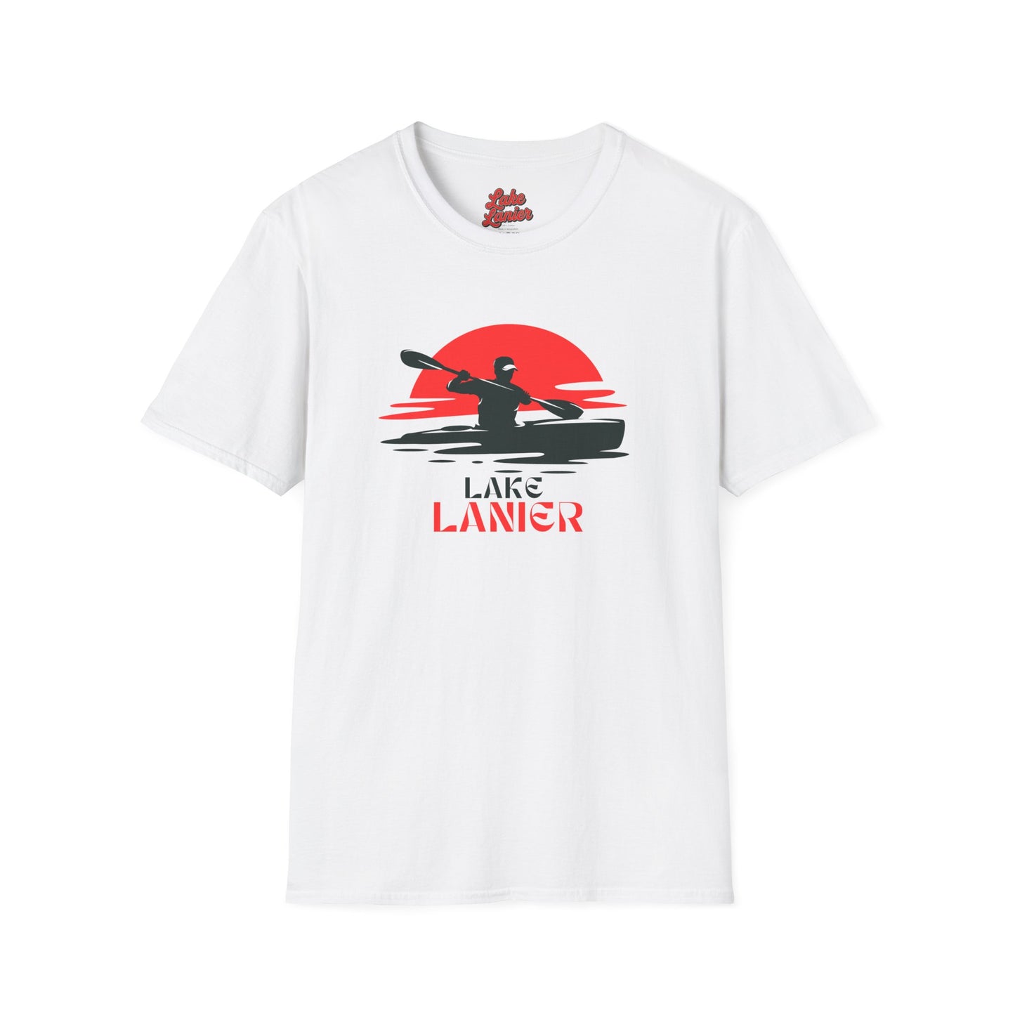 Lake Lanier Unisex Softstyle T-Shirt, Kayaking Shirt, Outdoor Adventure Tee, Lake Life Apparel, Father's Day Gift, Summer Wear