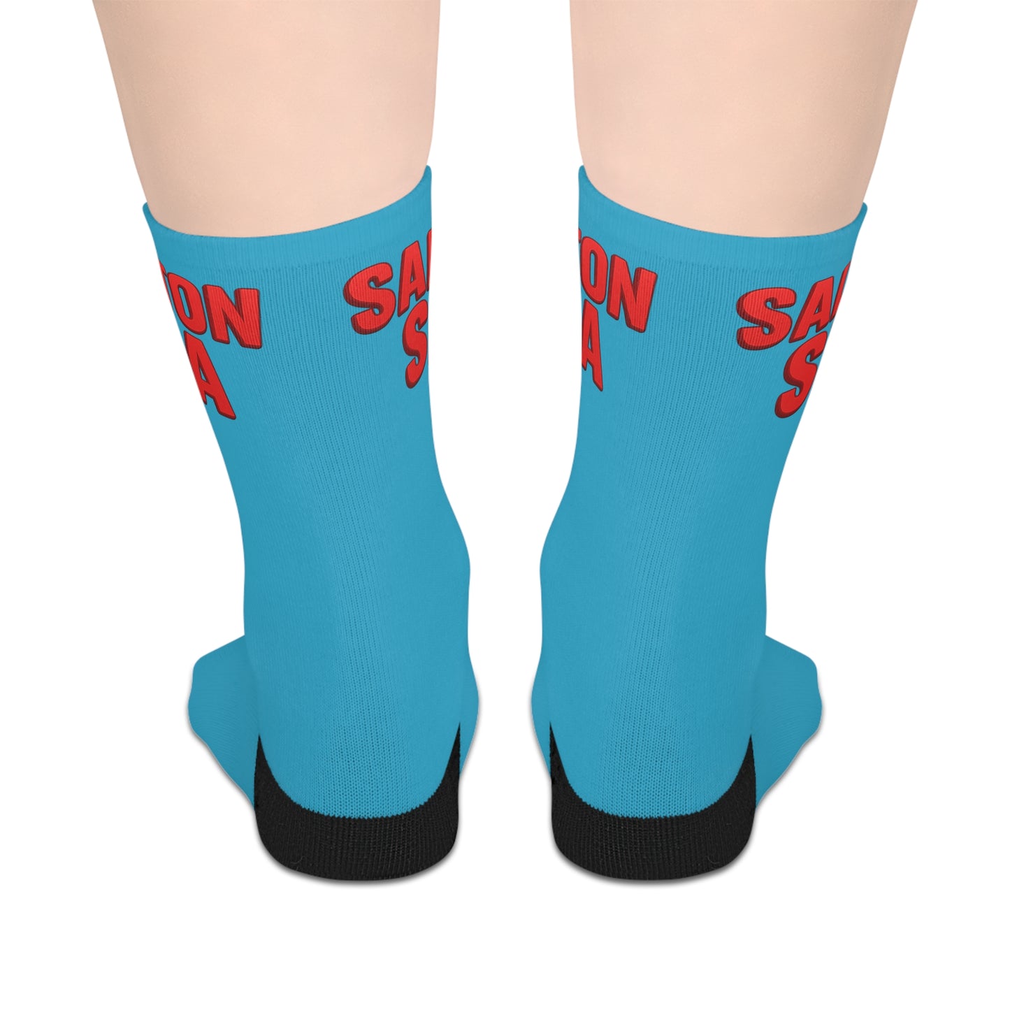 Salton Sea Cool Casual Mid-length Socks | Fun Lifestyle Gift, Quirky Fashion Accessory, Unique Socks for Everyday Wear
