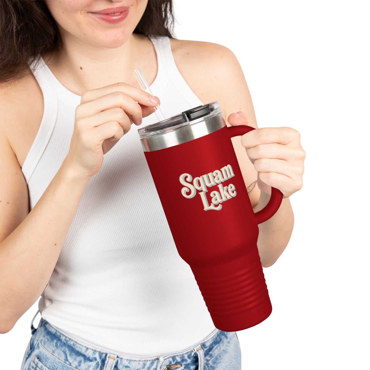 Insulated Travel Mug - Perfect for Outdoor Adventures, Road Trips, Holidays, Squam Lake Escapes, Camping Gear, Hydration on-the-go