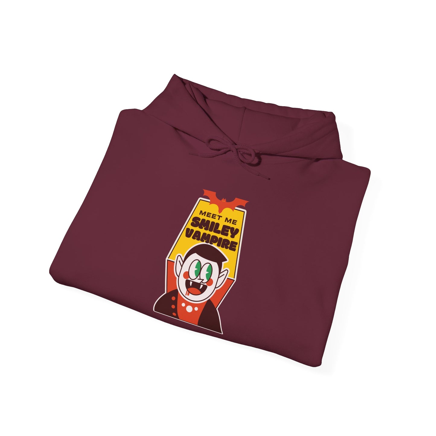 Colorful Vampire-Themed Unisex Hoodie, Perfect for Halloween, Cozy Casual Wear, Birthday Gift, Statement Piece, Fun Design