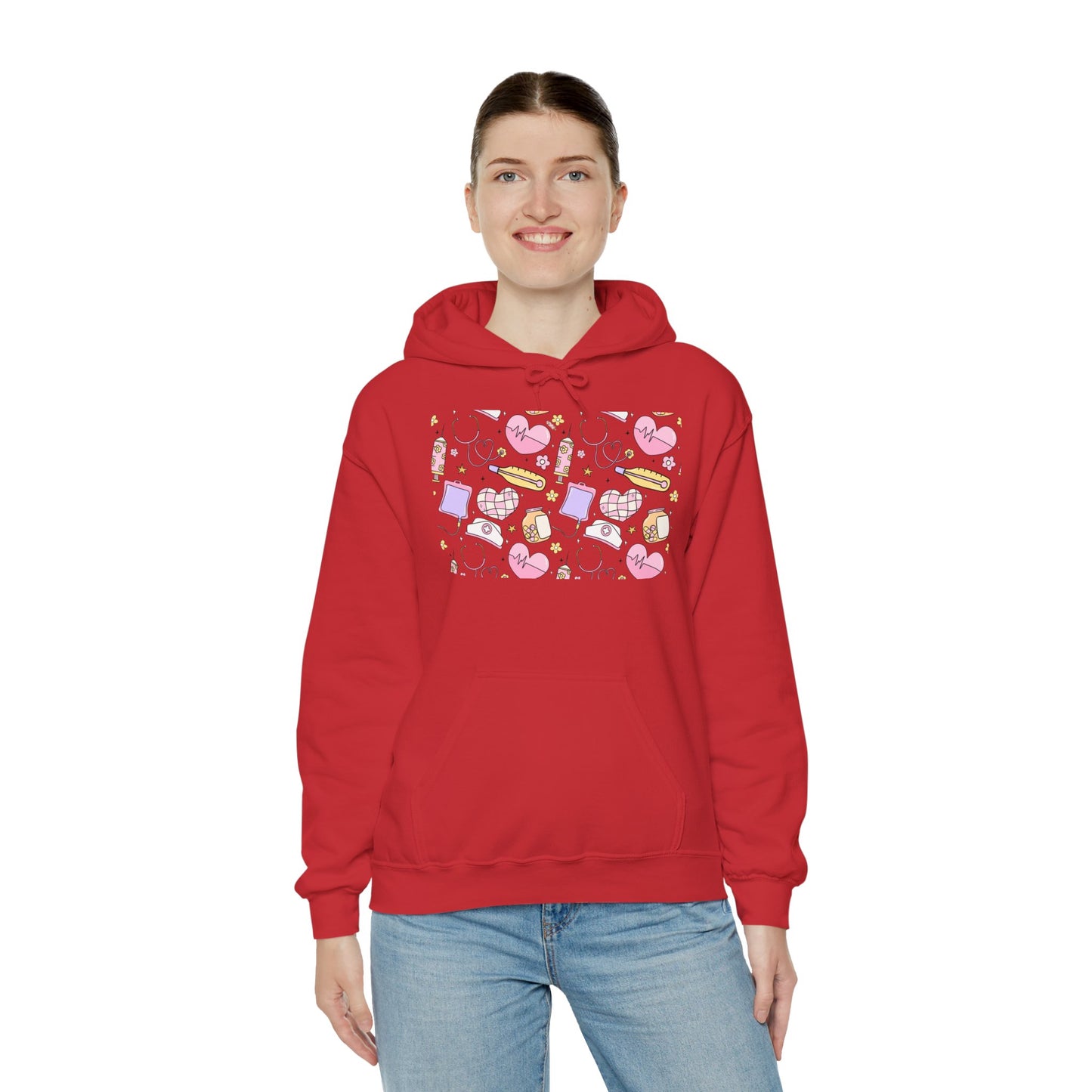 Nurse Cute Foodie Graphic Sweatshirt, Cozy Food Lover Pullover, Trendy Unisex Hoodie, Gift for Foodies, Cute Casual Wear