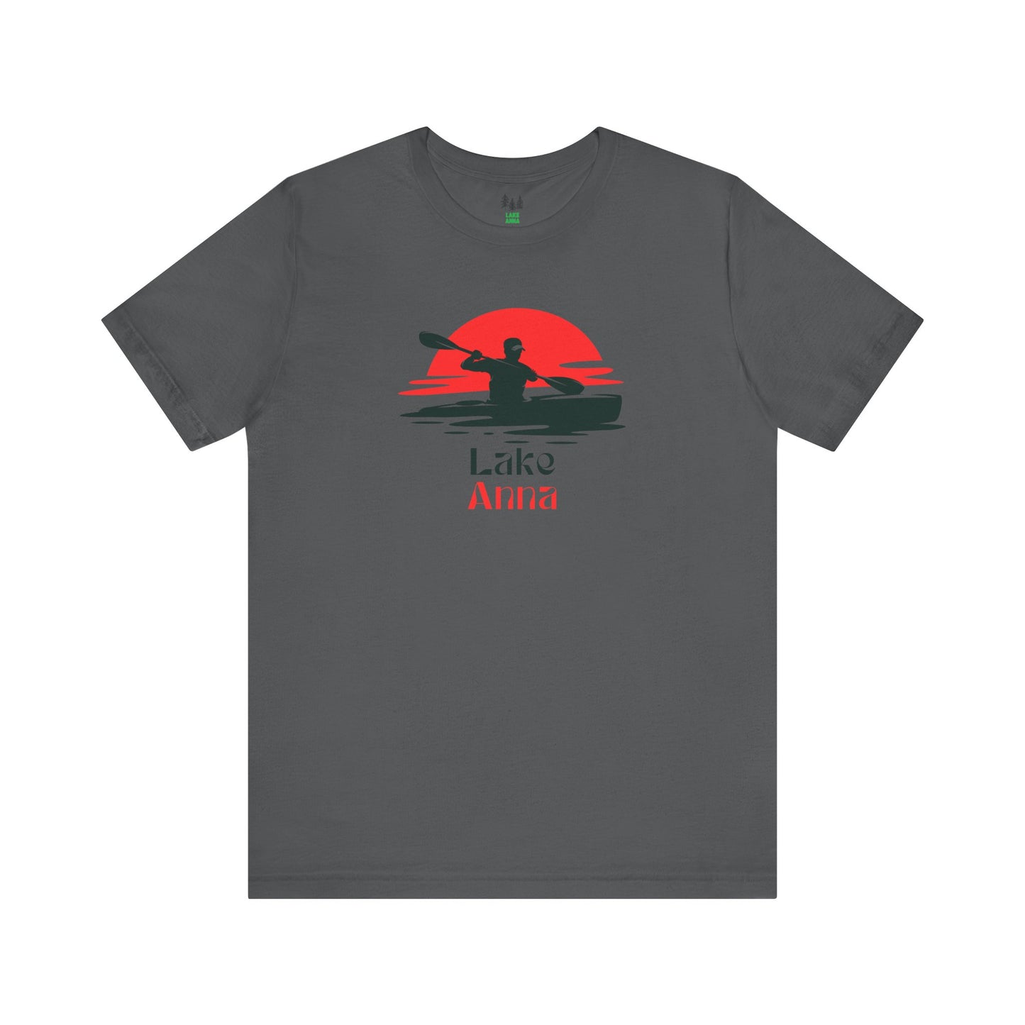 Lake Anna Tee - Kayaking Graphic Unisex Jersey Short Sleeve Shirt, Outdoor Adventure Gift, Summer Vibes, Lake Lover Apparel