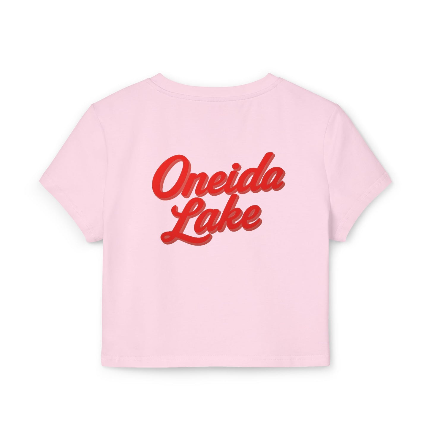 Oneida Lake Women's Baby Tee - Vintage Style, Lake Lover Shirt, Summer Outfit, Nature Lover Gift, Travel-Inspired Top