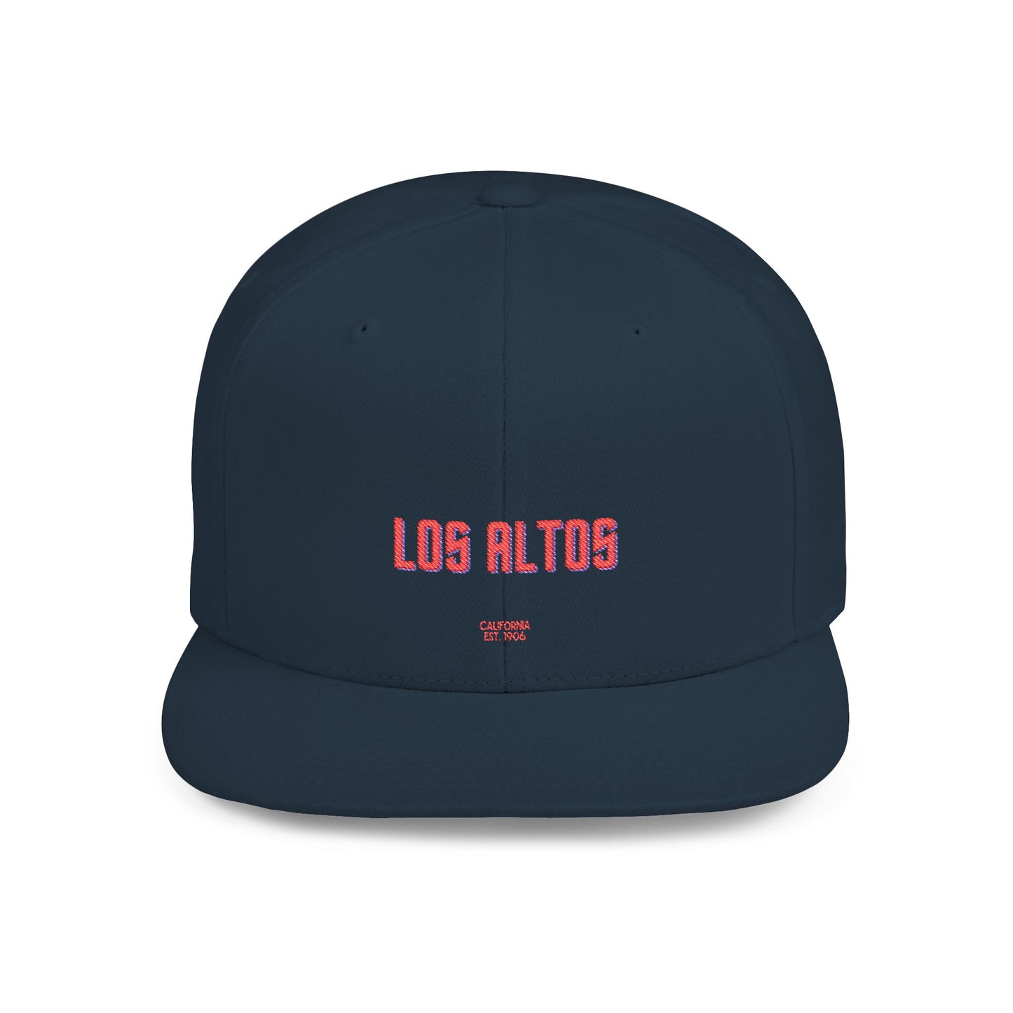 Los Altos Stylish Flat Bill Snapback Hat with Design, Perfect for Casual Outings, Streetwear, Gifts, Festivals, Everyday Wear