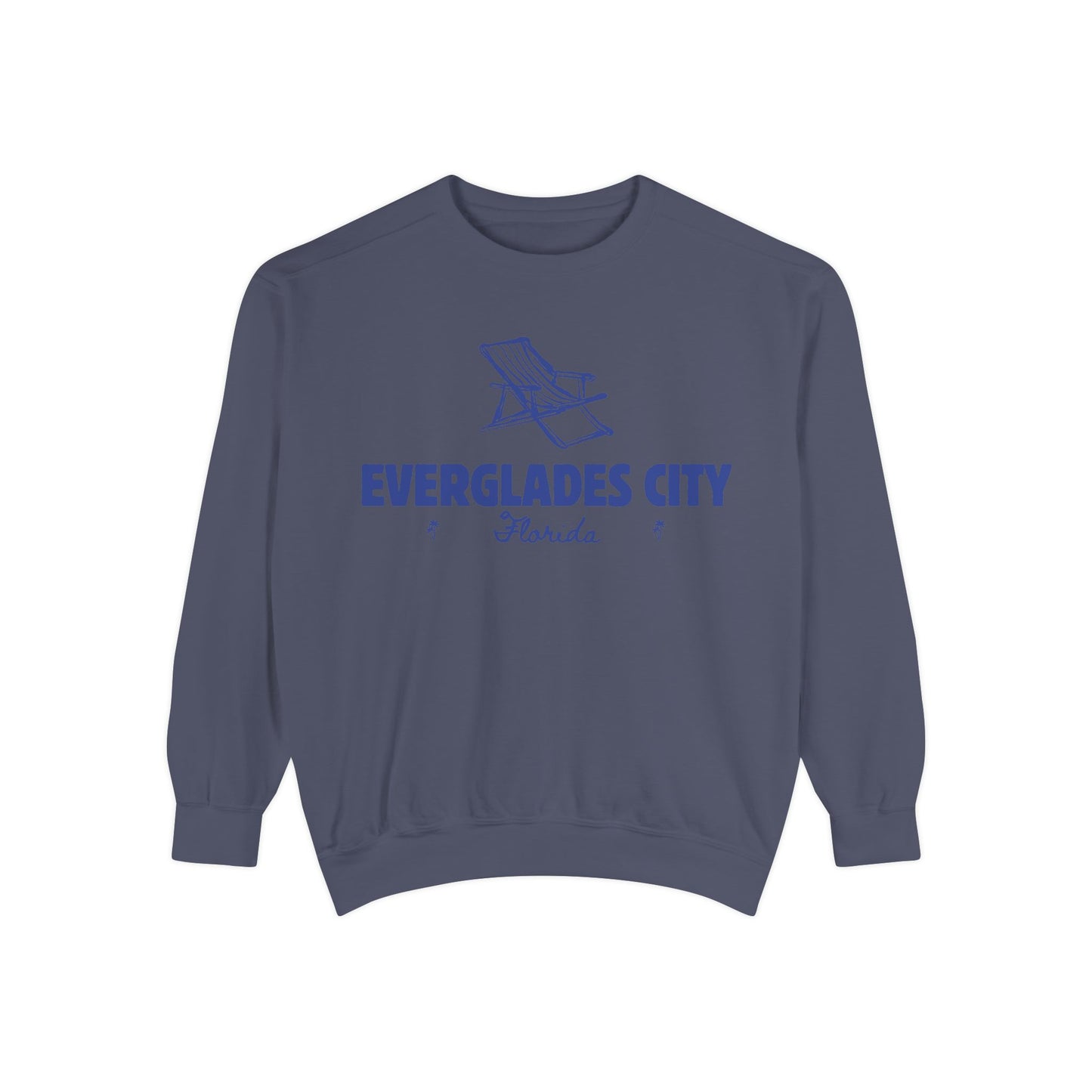 Everglades City Vibes Unisex Sweatshirt | Garment-Dyed Comfort, Perfect for Casual Outings, Travel, Gifts, Autumn Days