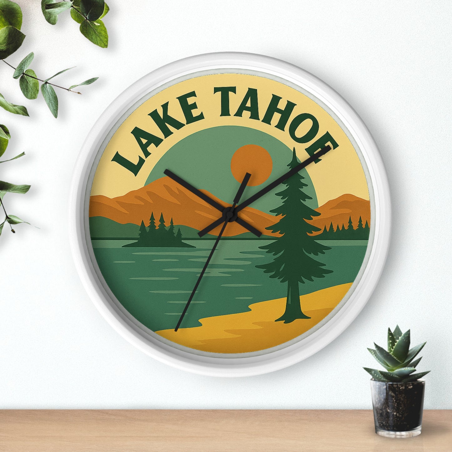 Lake Tahoe Wall Clock