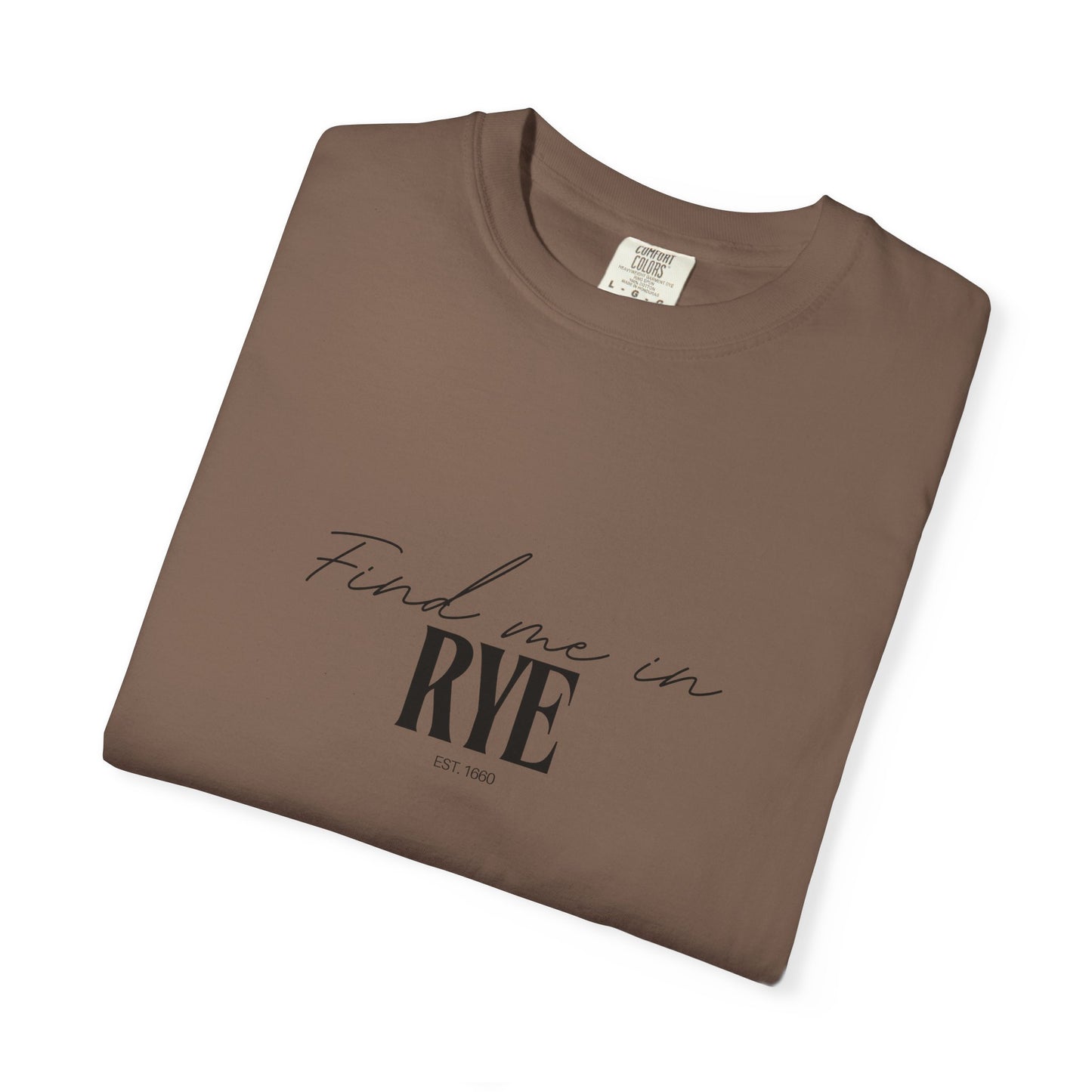 Rye Vibes Unisex Garment-Dyed T-Shirt, Casual Wear, Gifts for Locals, Trendy Summer Essential, Comfortable Everyday Tee
