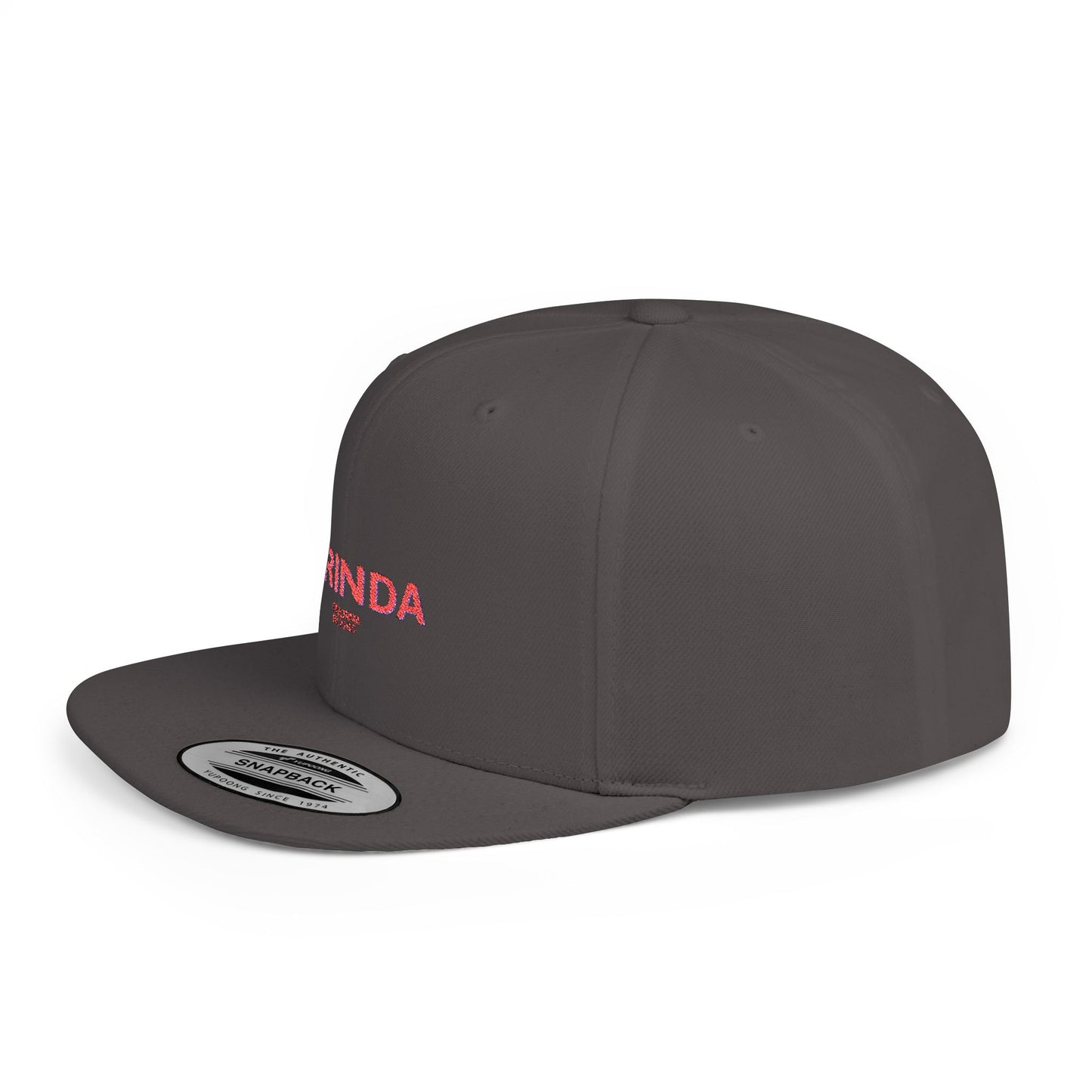 Orinda Stylish Flat Bill Snapback Hat with Design, Perfect for Casual Outings, Streetwear, Gifts, Festivals, Everyday Wear