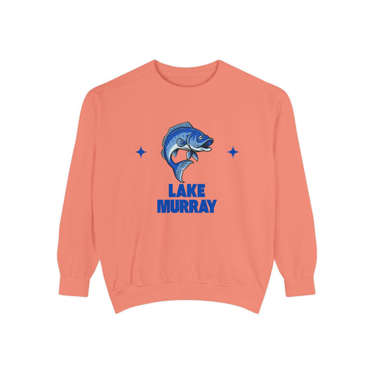 Lake Murray Fish Design Unisex Sweatshirt | Cozy Fishing Apparel, Casual Wear, Gift for Anglers, Lake Day Outfit, Nature Lovers Sweatshirt