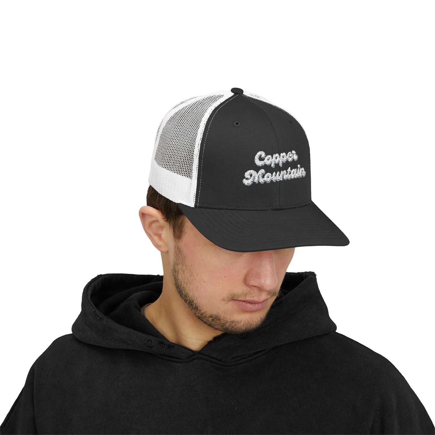Copper Mountain Sparkly Trucker Cap with Rhinestone 'Ballin' Style' Design | Trendy Snapback Hat for Fashion Lovers, Unisex Gift for Holidays