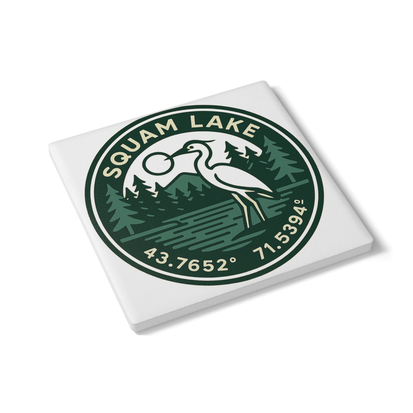 Squam Lake Ceramic Coaster