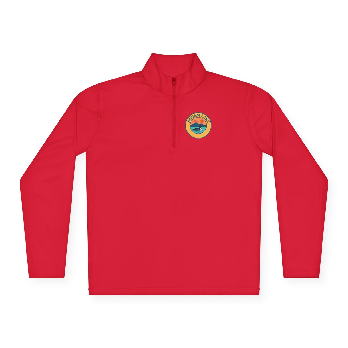 Cozy Unisex Quarter-Zip Pullover, Lake Apparel, Outdoor Gear, Relaxed Fit Layering, Gift for Nature Lovers