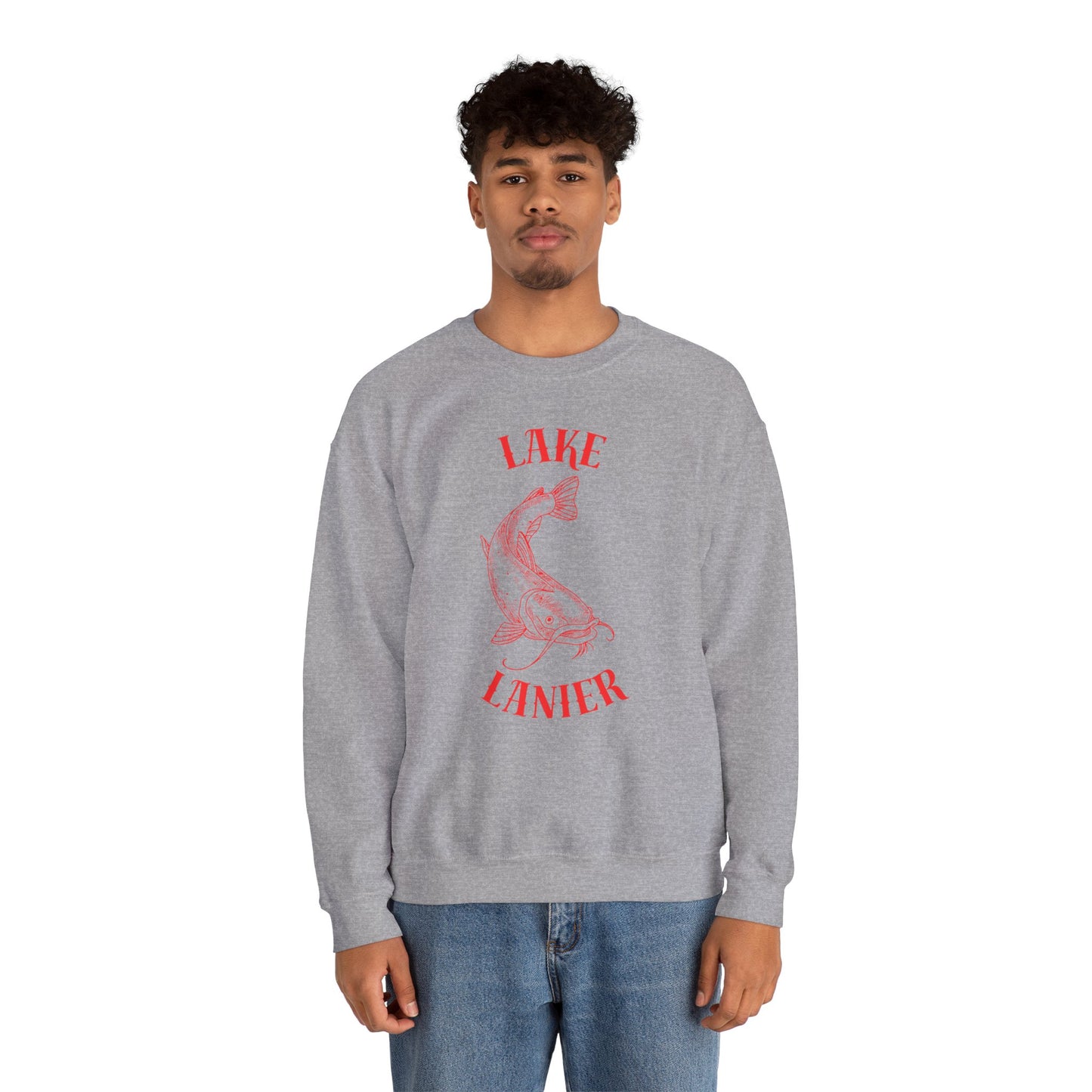 Lake Lanier Sweatshirt | Unisex Heavy Blend™ Crewneck | Perfect for Lake Lovers, Cozy Gift for Outdoors Enthusiasts, Relaxed Style for