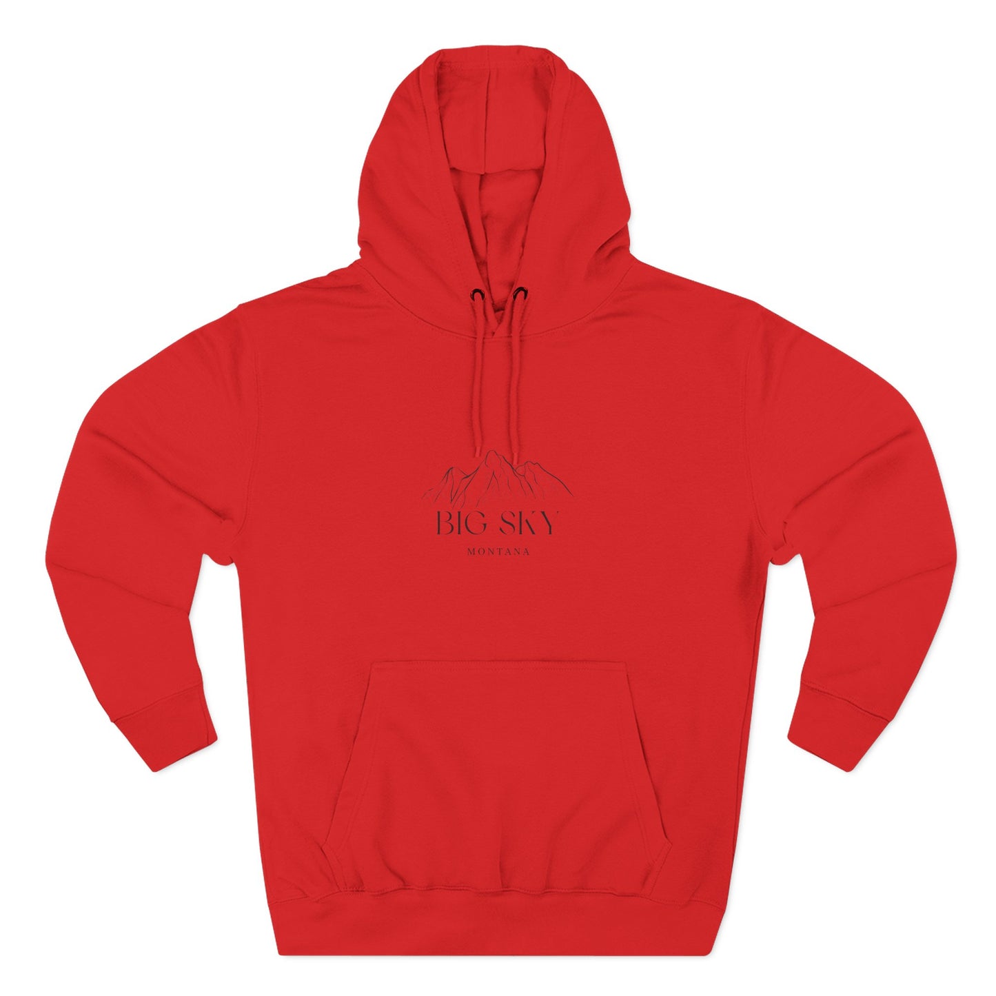 Big Sky Inspired Fleece Hoodie, Casual Wear, Relaxation, Gift for Autumn Lovers, Travel Essential