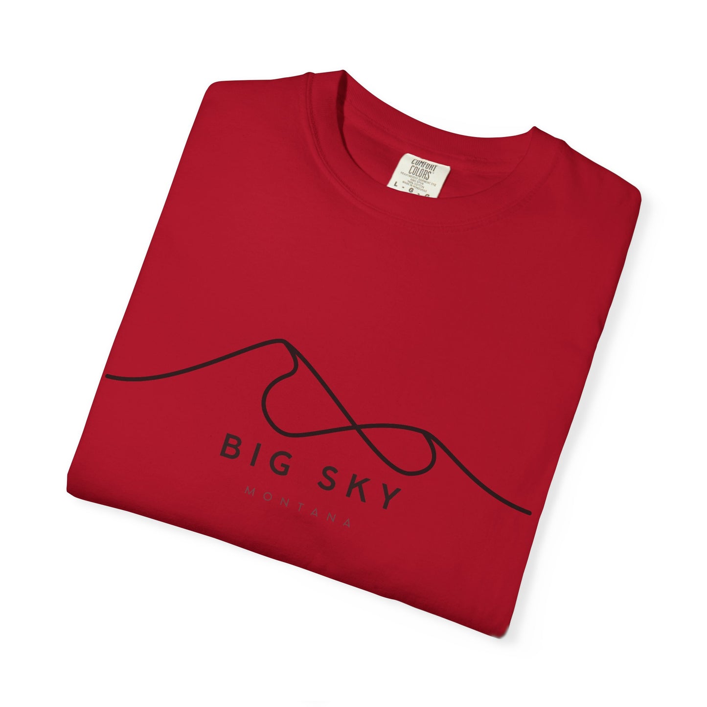 Big Sky Chill Vibes Tee - Unisex Garment-Dyed T-shirt for Autumn Lovers, Casual Wear, Gifts for Him/Her