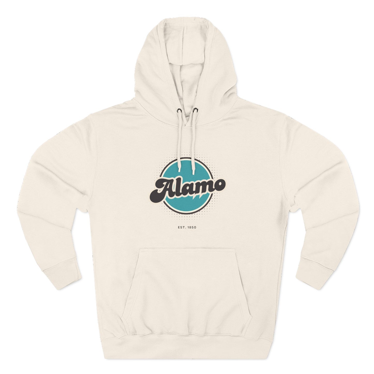 Alamo Retro Vibe Hoodie for Casual Days, Streetwear, Unisex Gift, Cozy Layering Apparel