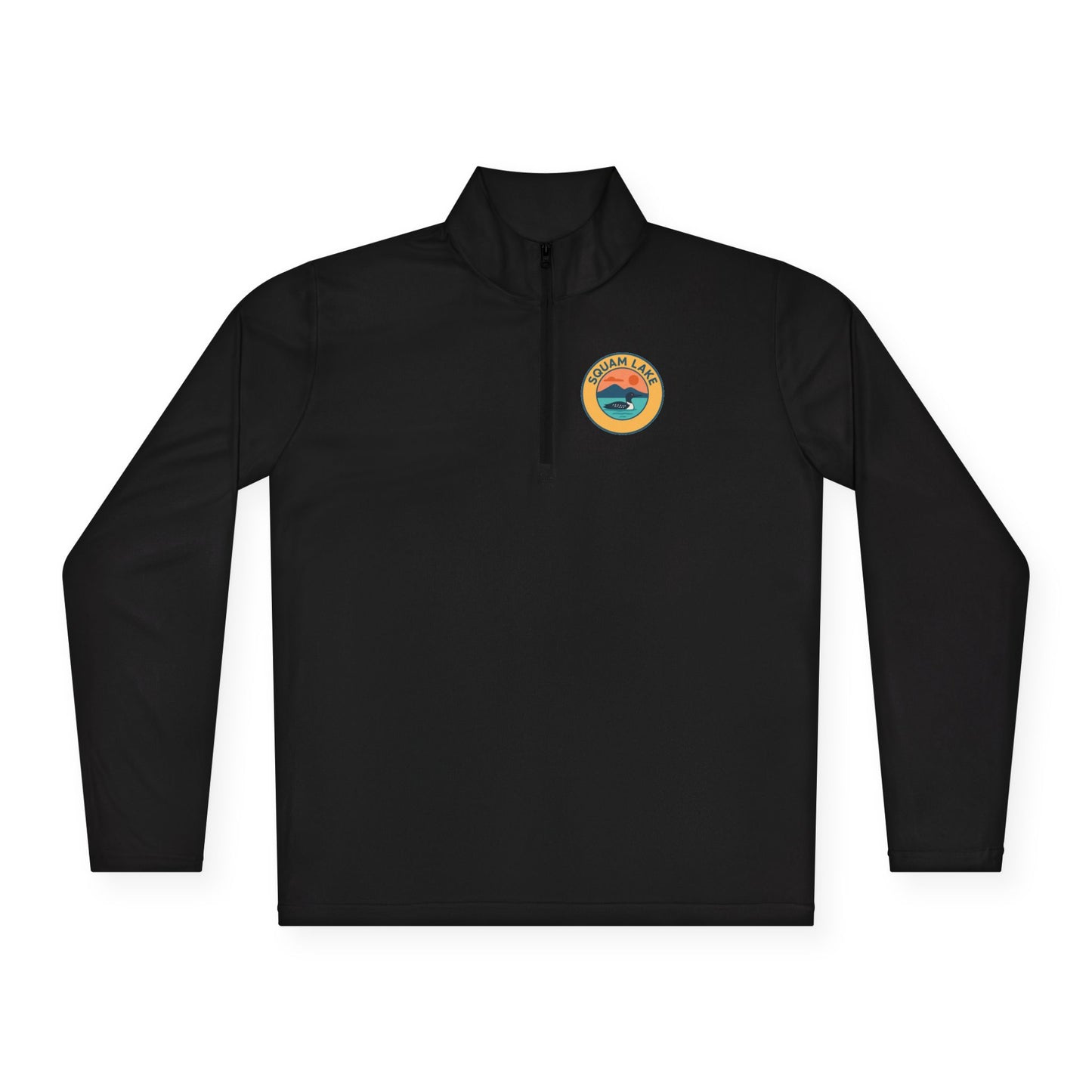 Cozy Unisex Quarter-Zip Pullover, Lake Apparel, Outdoor Gear, Relaxed Fit Layering, Gift for Nature Lovers
