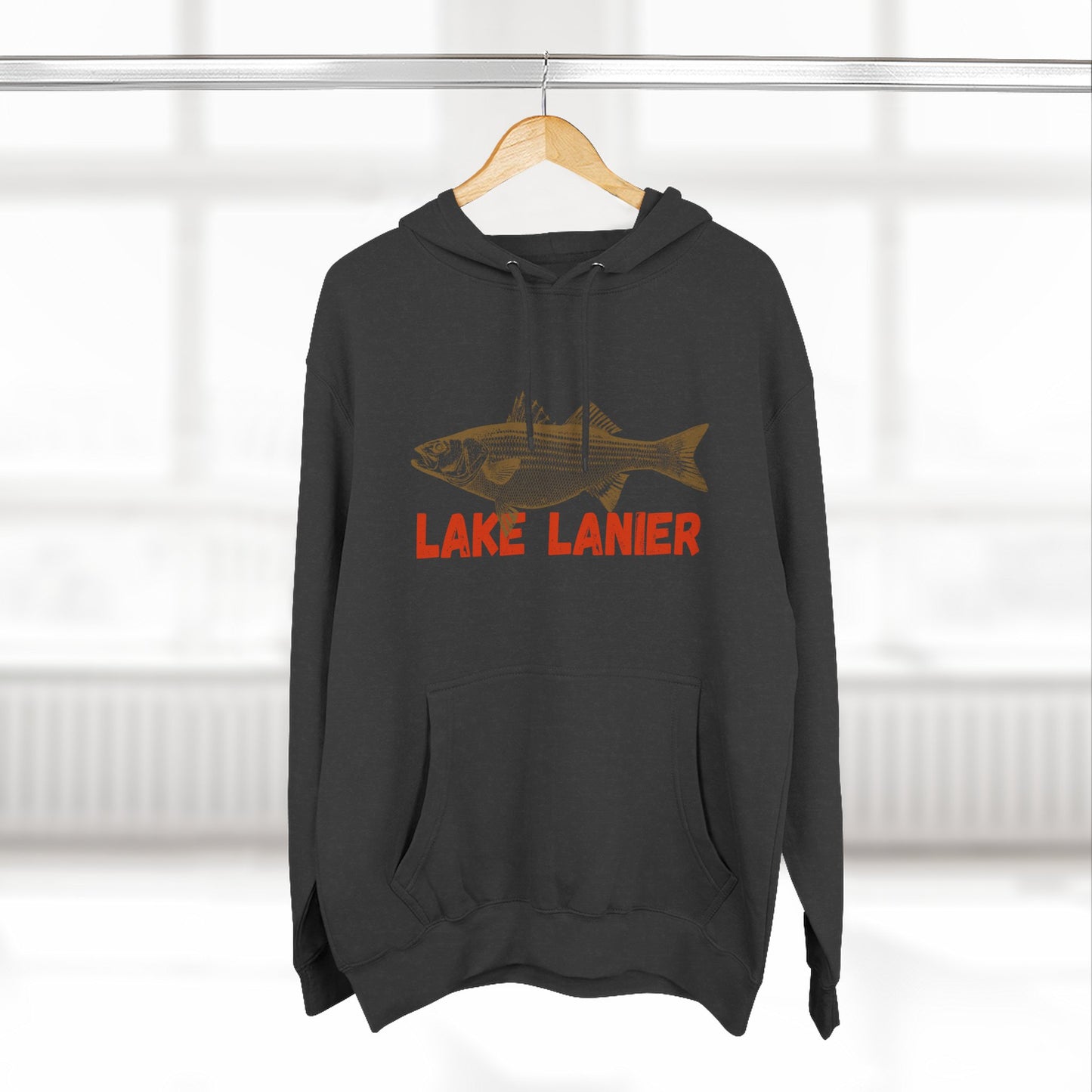 Lake Lanier Fishing Fleece Hoodie | Cozy Outdoor Style, Perfect Gift for Fishing Lovers, Summer & Winter Essentials, Lake Life Apparel