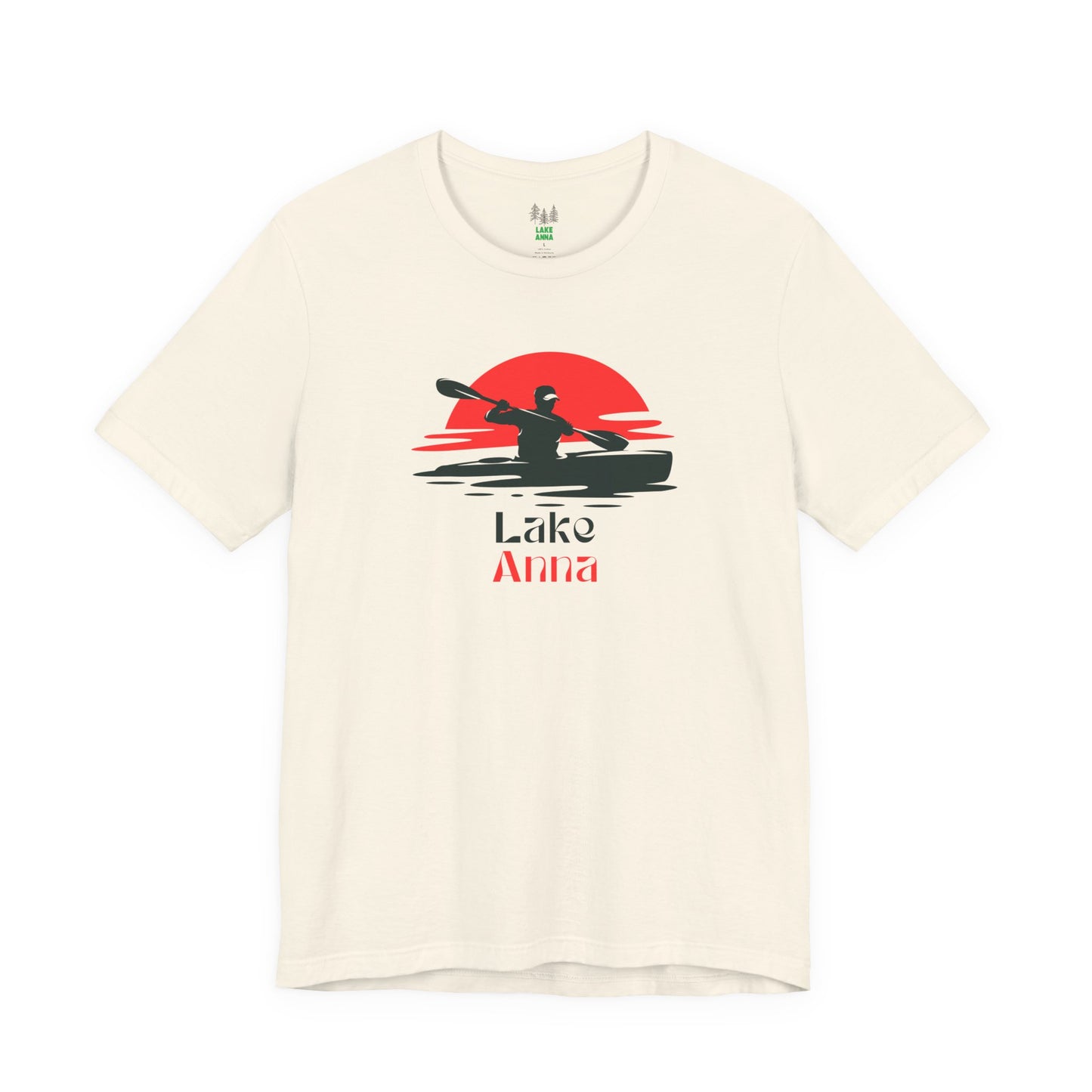 Lake Anna Tee - Kayaking Graphic Unisex Jersey Short Sleeve Shirt, Outdoor Adventure Gift, Summer Vibes, Lake Lover Apparel