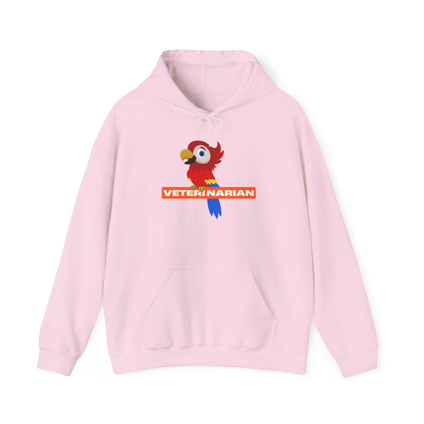 Veterinarian Parrot Hoodie, Funny Animal Lover Clothing, Cute Pet Sweatshirt, Gift for Veterinarian, Animal Rescue Apparel