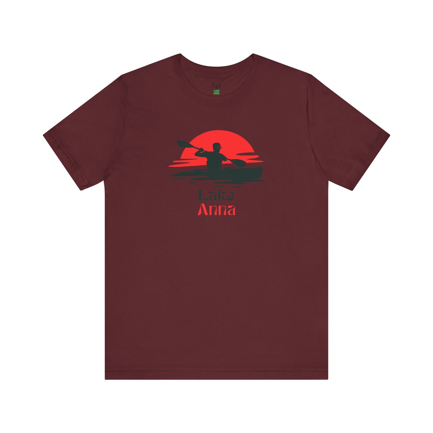 Lake Anna Tee - Kayaking Graphic Unisex Jersey Short Sleeve Shirt, Outdoor Adventure Gift, Summer Vibes, Lake Lover Apparel