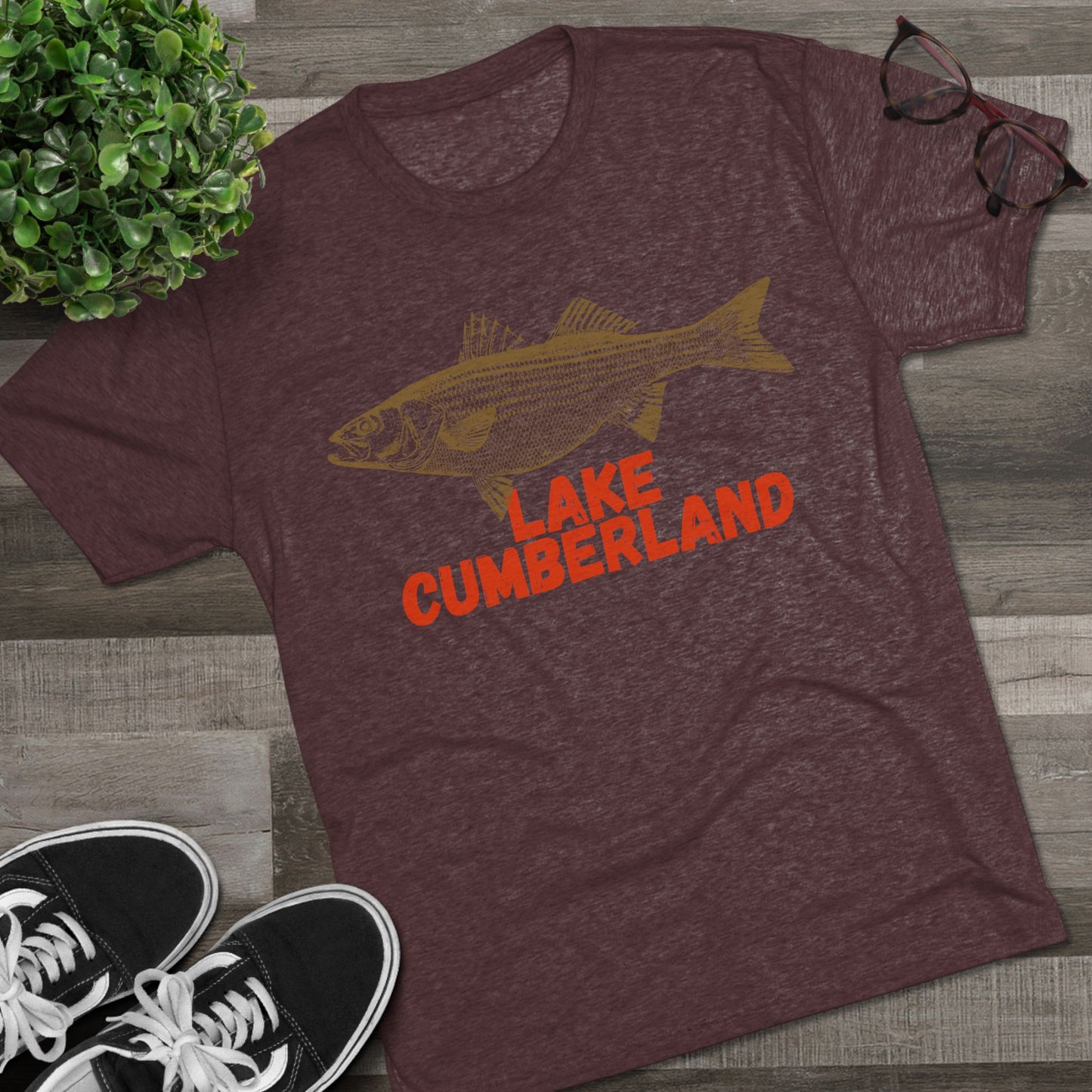 Lake Cumberland Fishing Tee, Unisex Crew Neck Shirt, Summer Lake Apparel, Gift for Fishermen, Outdoor Adventure T-Shirt, Lake House Style