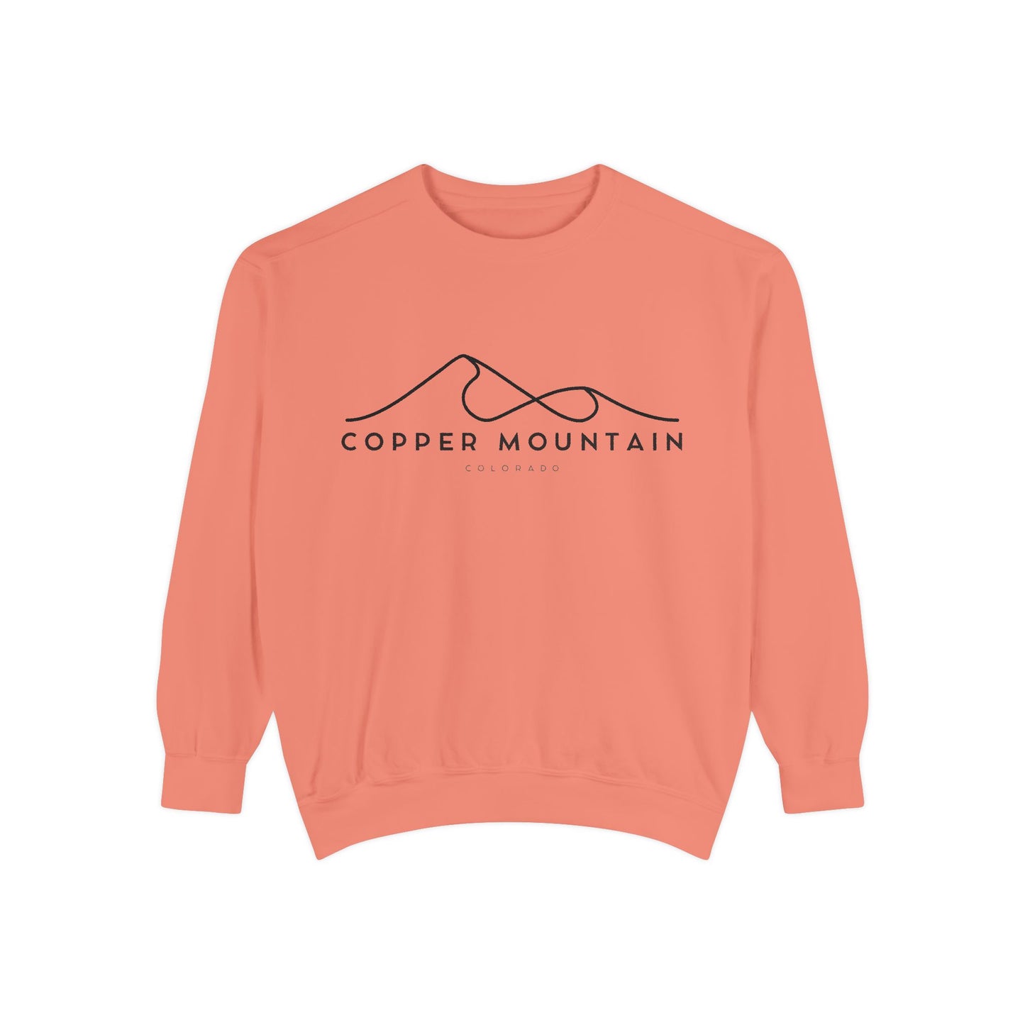 Copper Mountain Chill Vibes Sweatshirt - Unisex Garment-Dyed Style, Perfect for Lounging