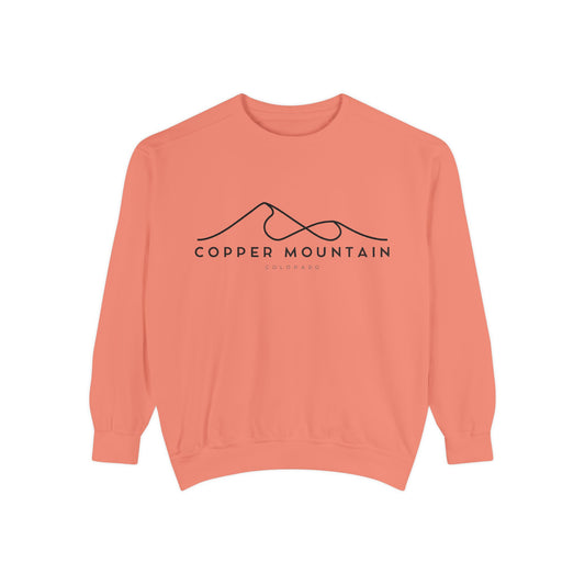 Copper Mountain Chill Vibes Sweatshirt - Unisex Garment-Dyed Style, Perfect for Lounging