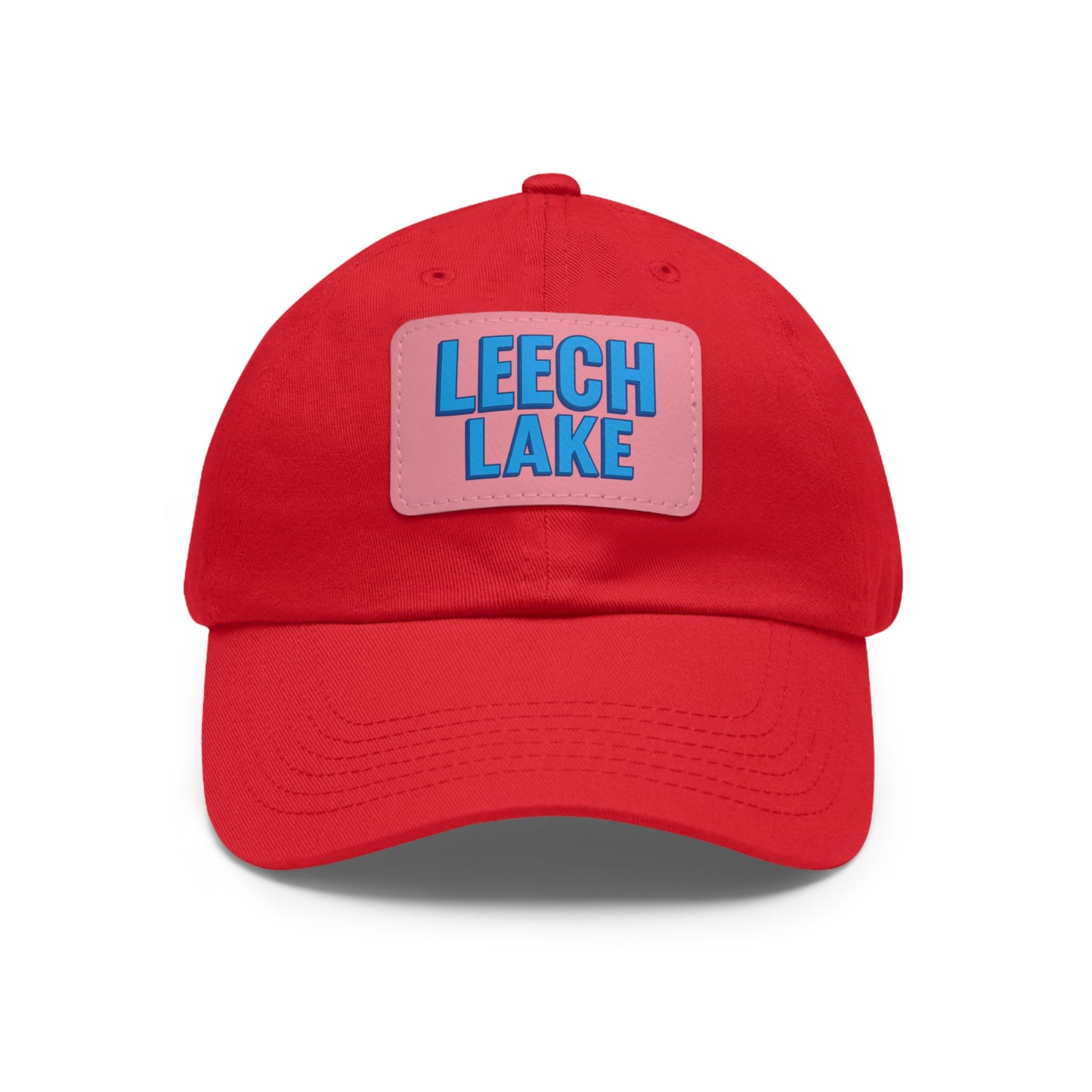 Leech Lake Dad Hat with Leather Patch (Rectangle)