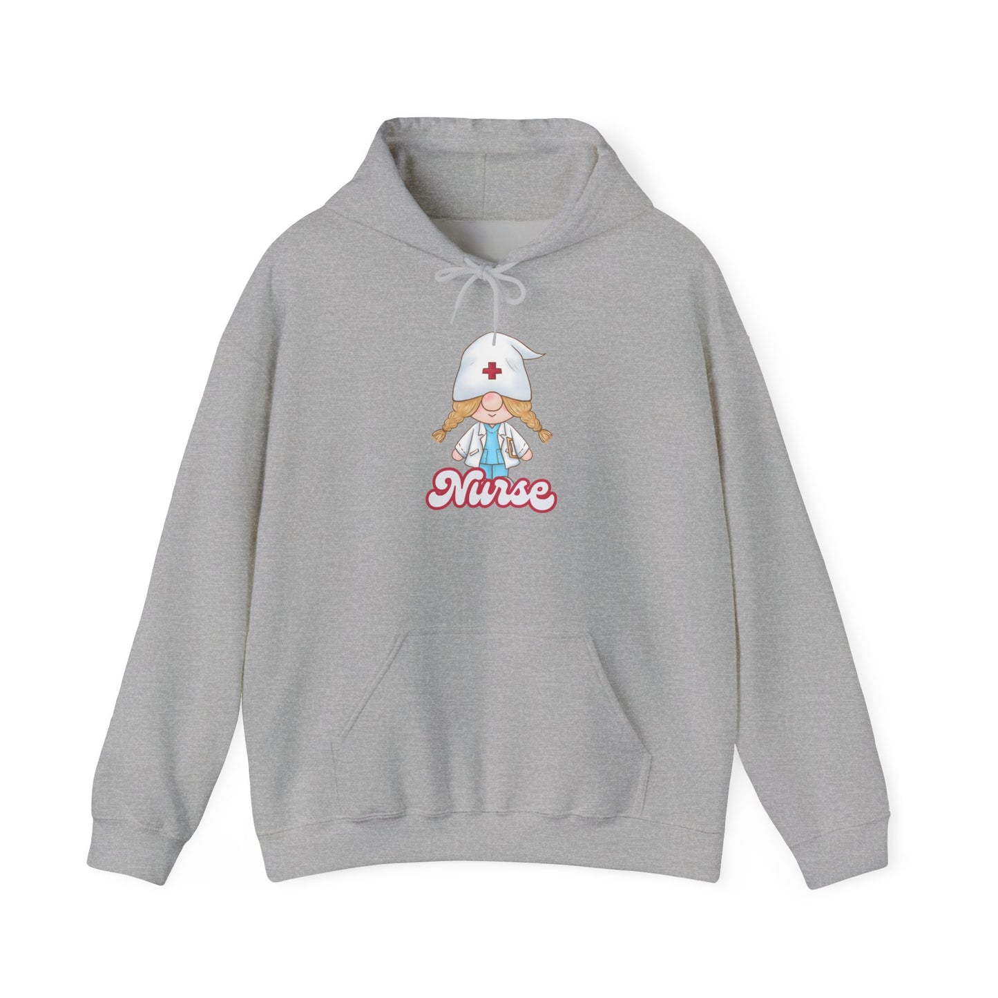 Nurse Cartoon Hoodie - Cozy Unisex Sweatshirt, Gift for Healthcare Workers, Nursing Student Apparel, Medical Profession Hoodie