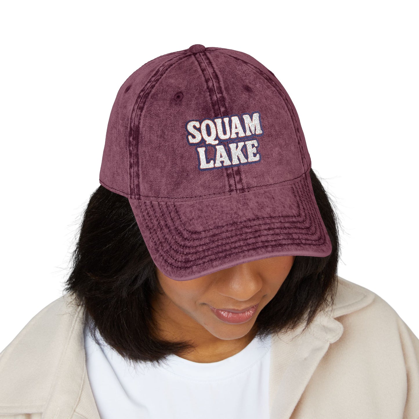 Squam Lake Vintage Cap (Embroidery)