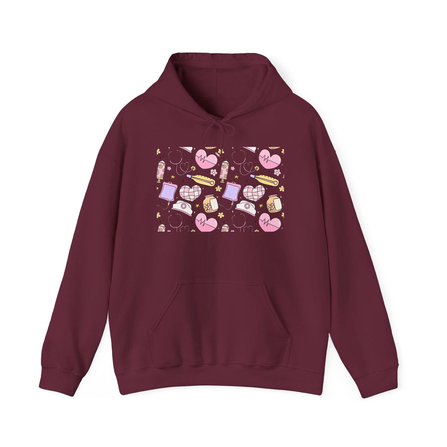 Nurse Cute Foodie Graphic Sweatshirt, Cozy Food Lover Pullover, Trendy Unisex Hoodie, Gift for Foodies, Cute Casual Wear