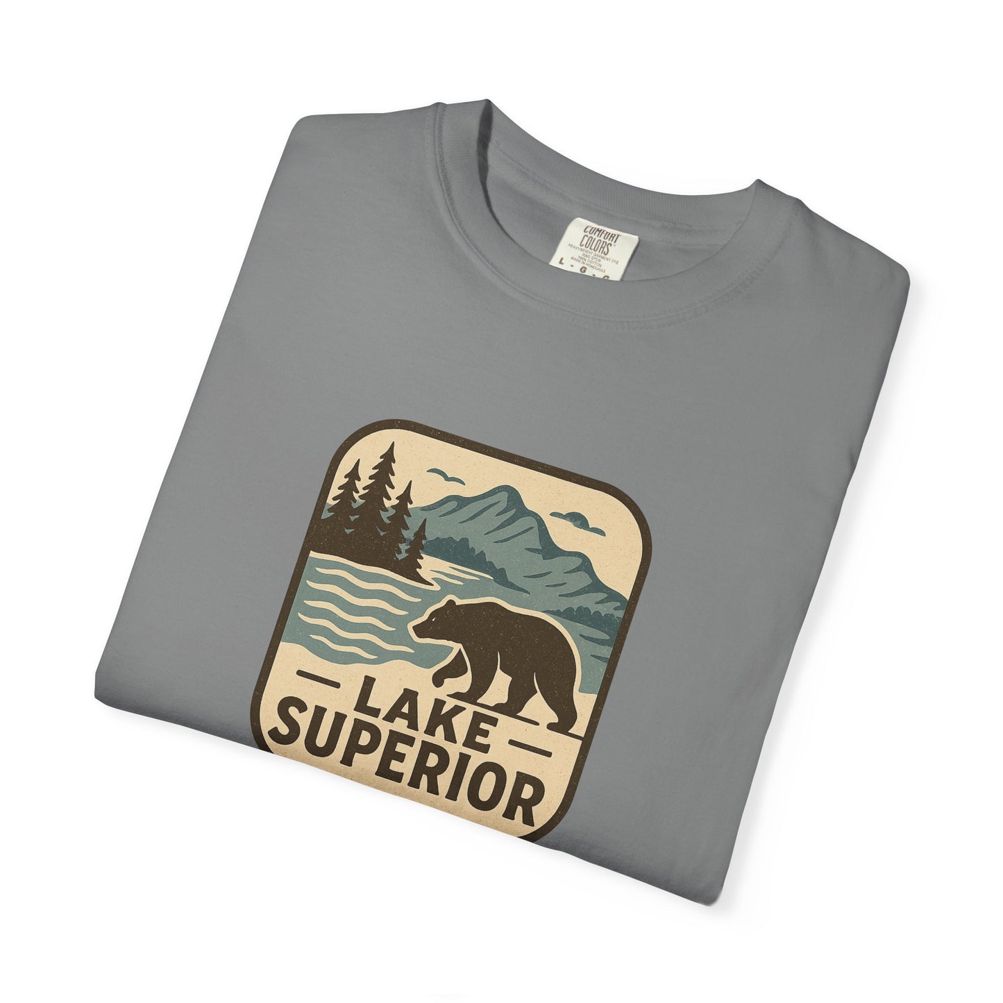 Lake Superior Unisex T-Shirt, Casual Graphic Tee, Nature Lover Gift, Outdoor Adventure Shirt, Vacation Souvenir, Summer Wear