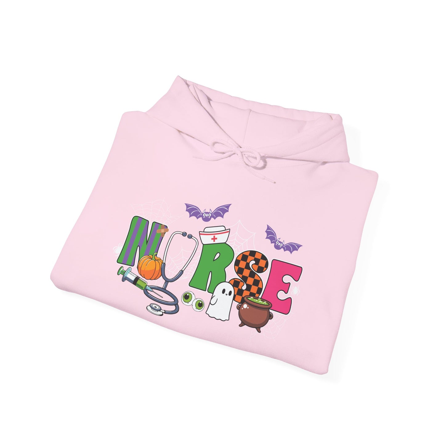 Nurse Whimsical Halloween Hooded Sweatshirt, Fall Fashion, Cozy Sweater Gift, Unisex Hoodie, Halloween Apparel
