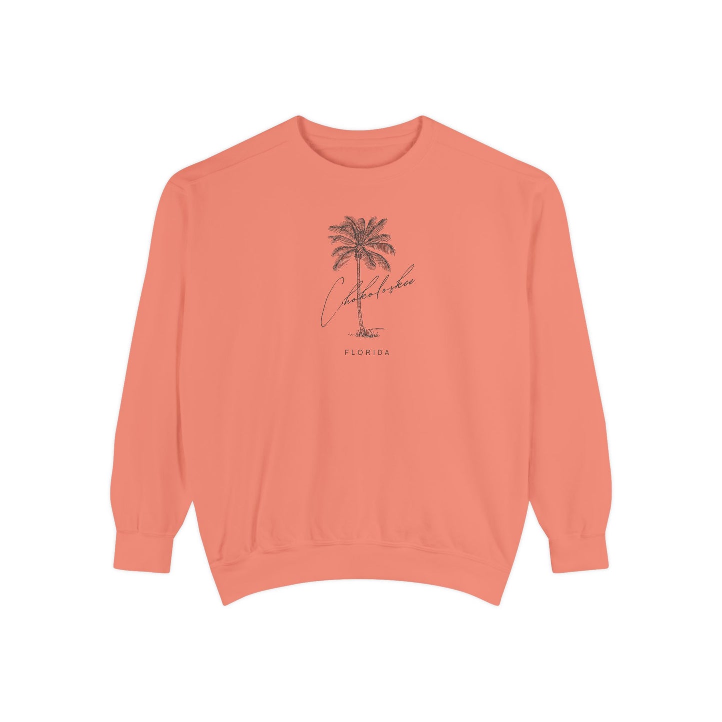 Chokoloskee Chill Vibes Sweatshirt - Unisex Garment-Dyed Style, Perfect for Lounging