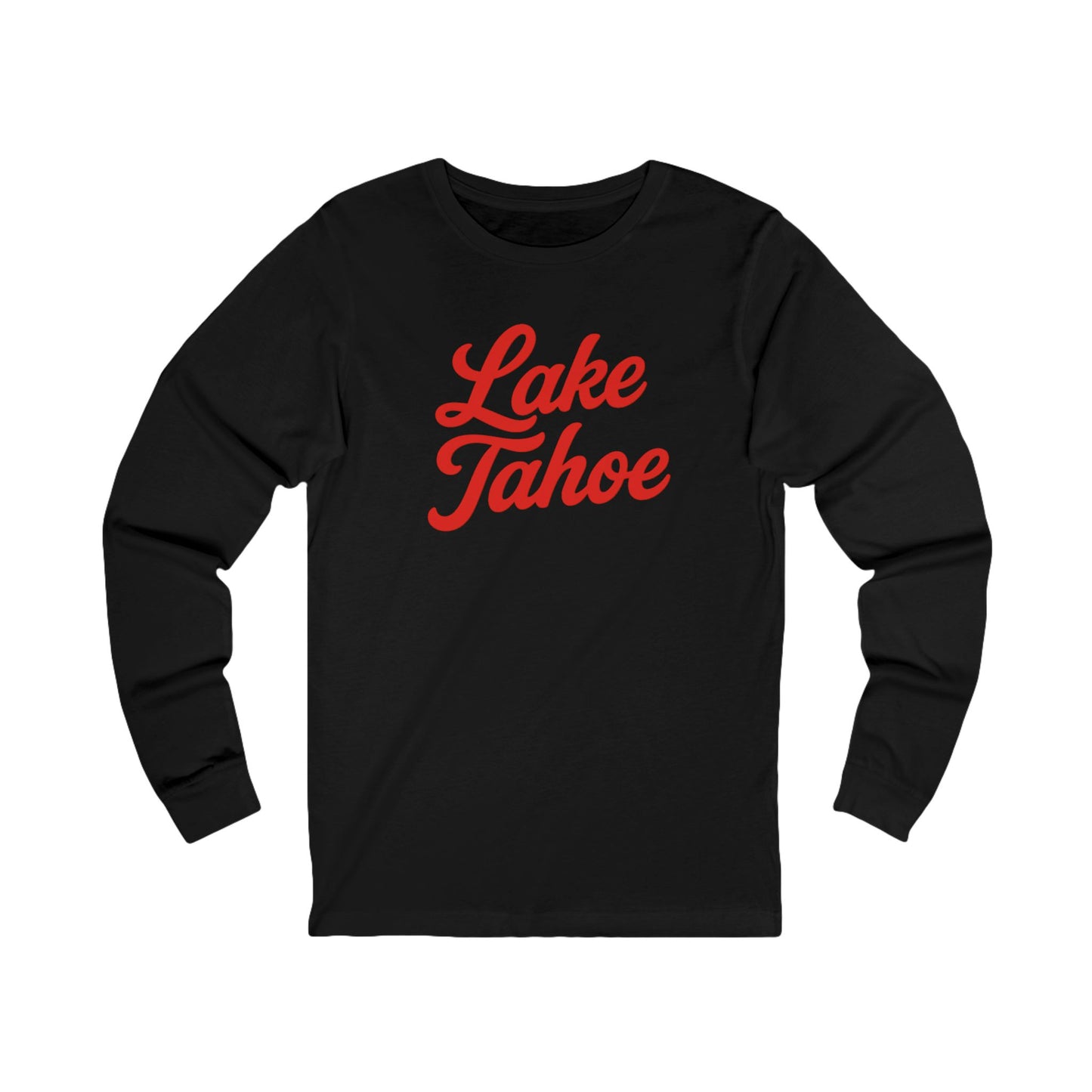 Lake Tahoe Long Sleeve Tee, Cozy Unisex Shirt for Outdoor Lovers, Perfect for Lake Days, Casual Wear, Gift Idea