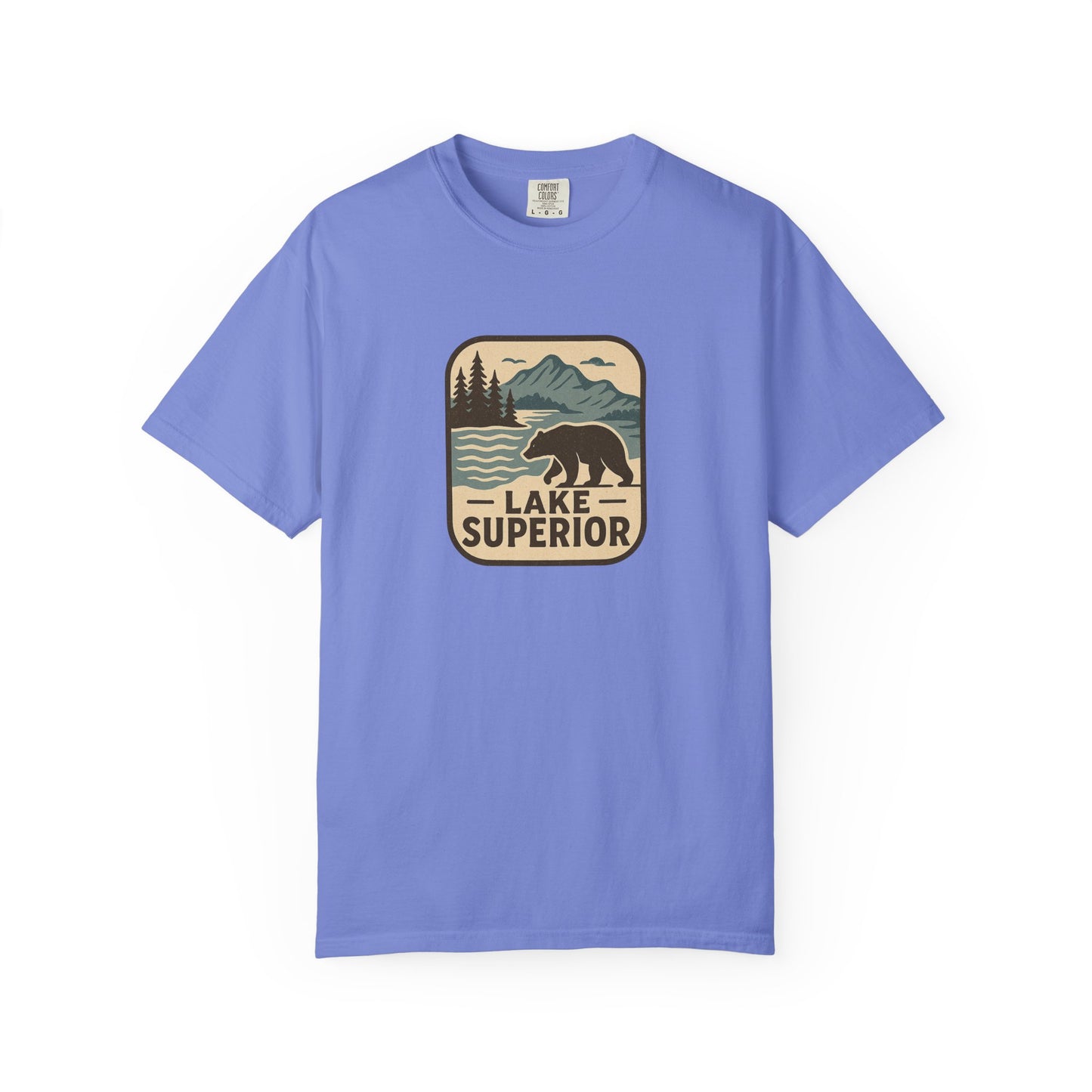 Lake Superior Unisex T-Shirt, Casual Graphic Tee, Nature Lover Gift, Outdoor Adventure Shirt, Vacation Souvenir, Summer Wear