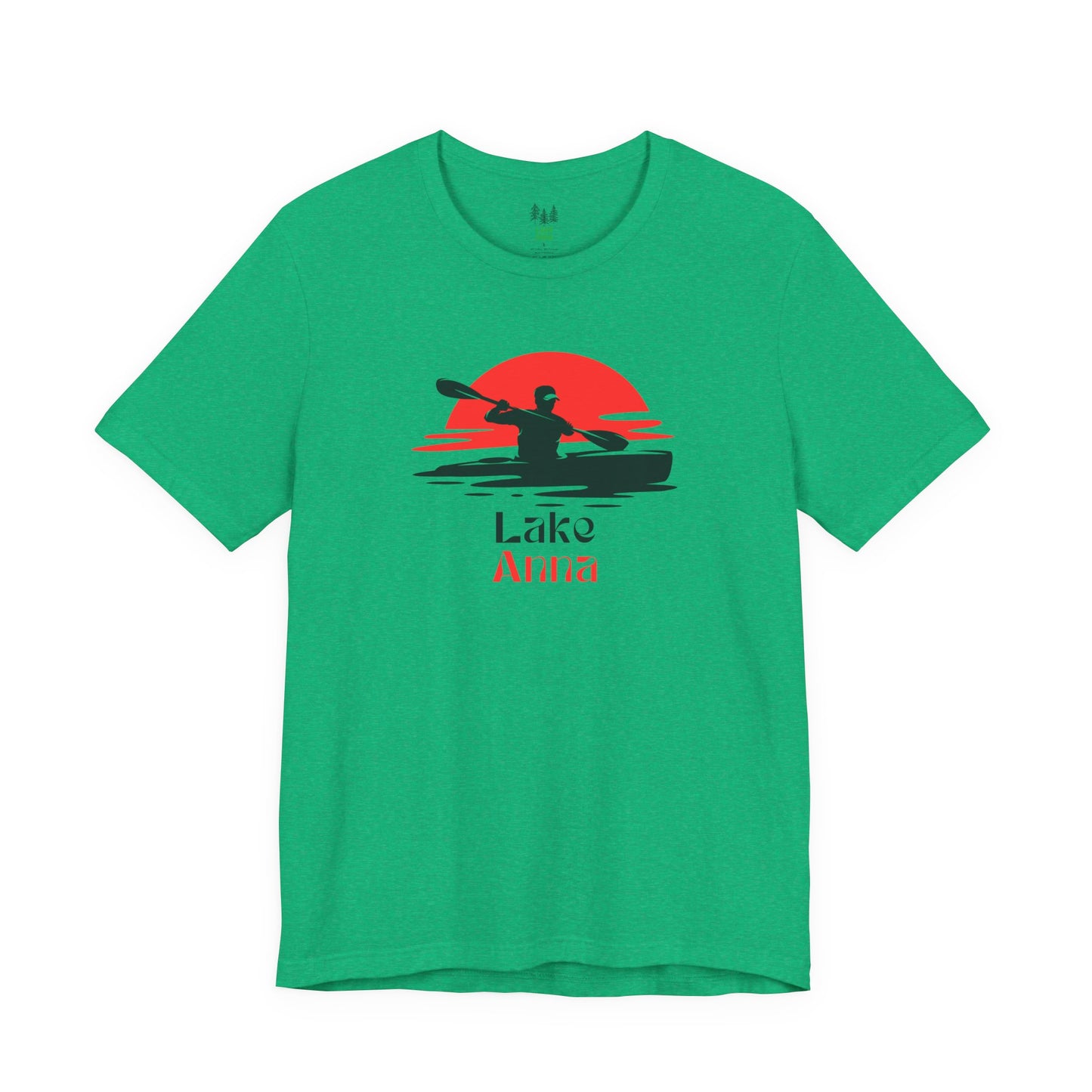 Lake Anna Tee - Kayaking Graphic Unisex Jersey Short Sleeve Shirt, Outdoor Adventure Gift, Summer Vibes, Lake Lover Apparel