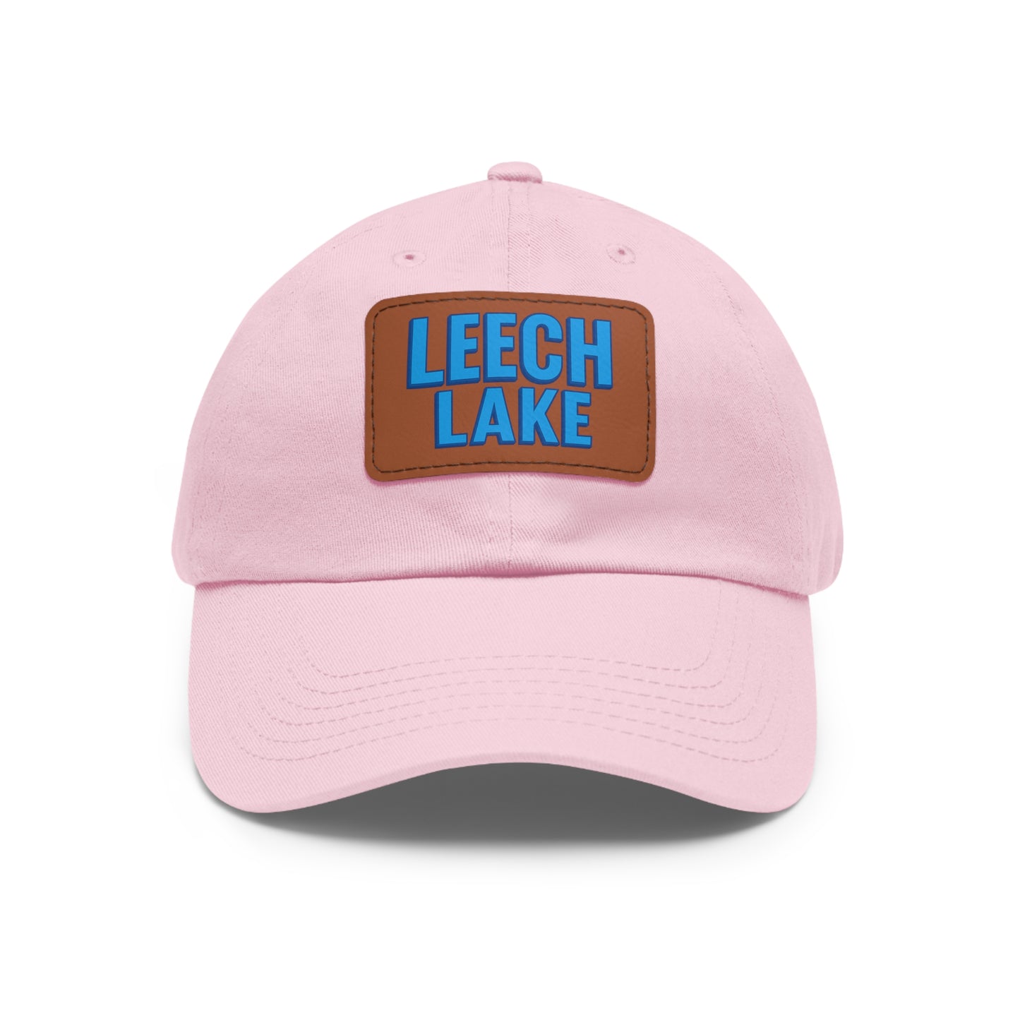 Leech Lake Dad Hat with Leather Patch (Rectangle)