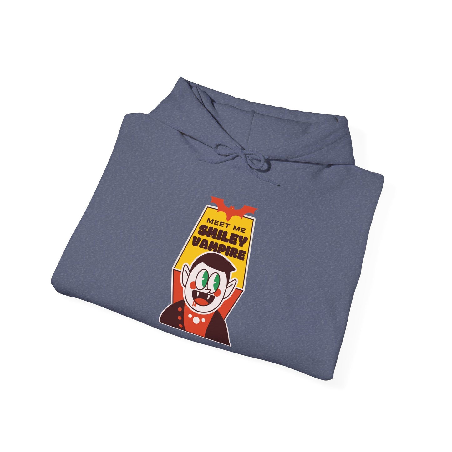 Colorful Vampire-Themed Unisex Hoodie, Perfect for Halloween, Cozy Casual Wear, Birthday Gift, Statement Piece, Fun Design