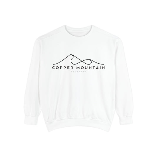 Copper Mountain Chill Vibes Sweatshirt - Unisex Garment-Dyed Style, Perfect for Lounging