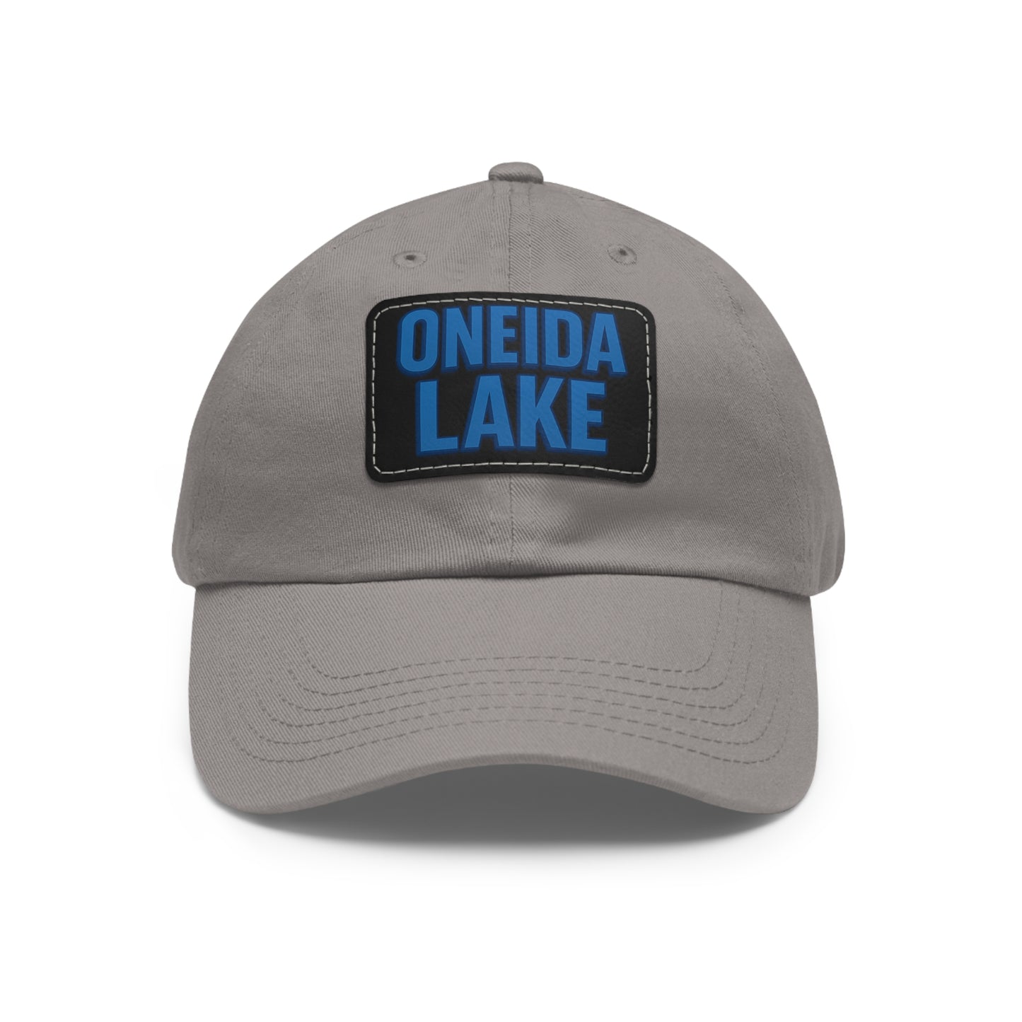 Oneida Lake Dad Hat with Leather Patch (Rectangle)