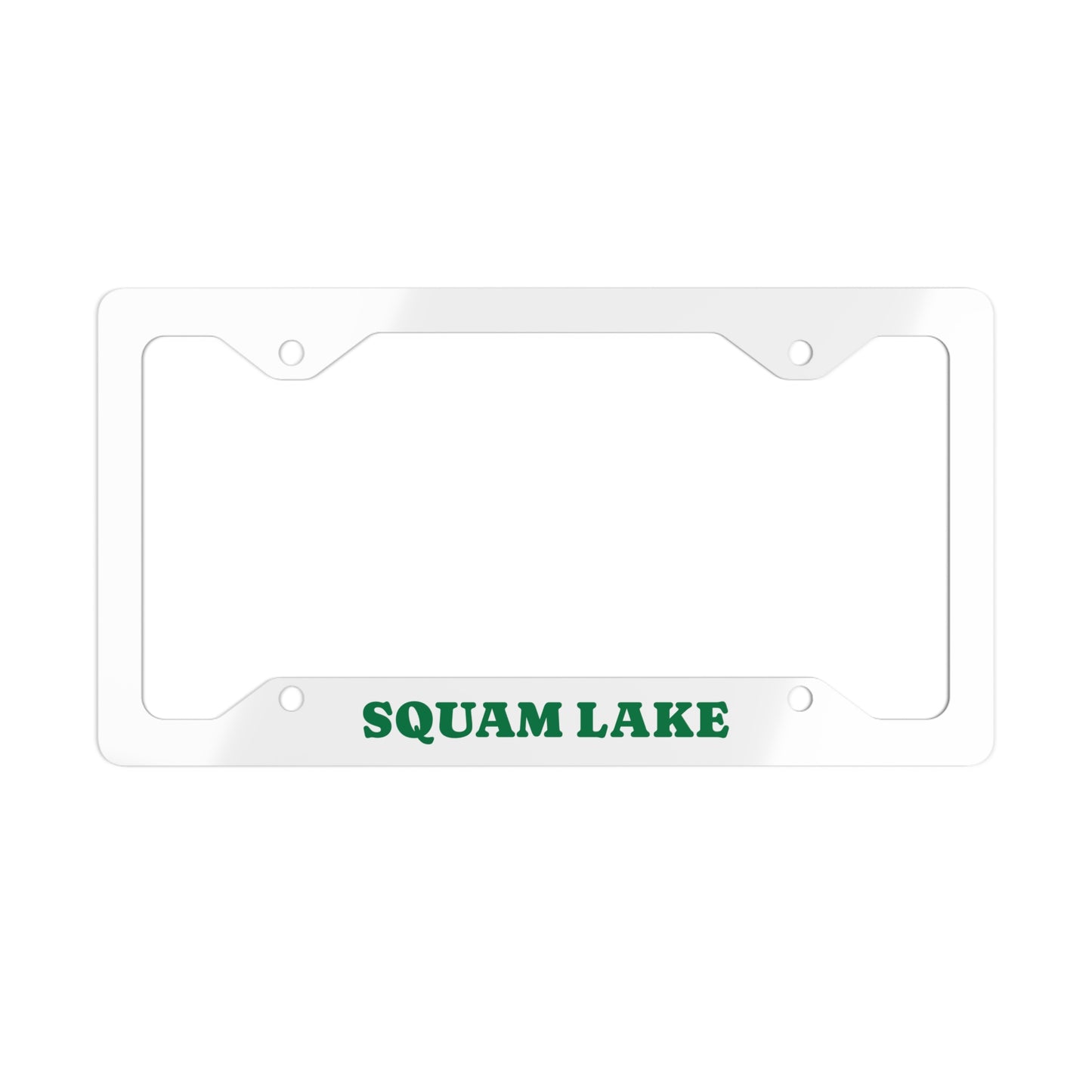 Personalized Metal License Plate Frame for Car Enthusiasts, Custom Car Accessories, Unique Gift for Him, Squam Lake Decor, Car Lover Gift