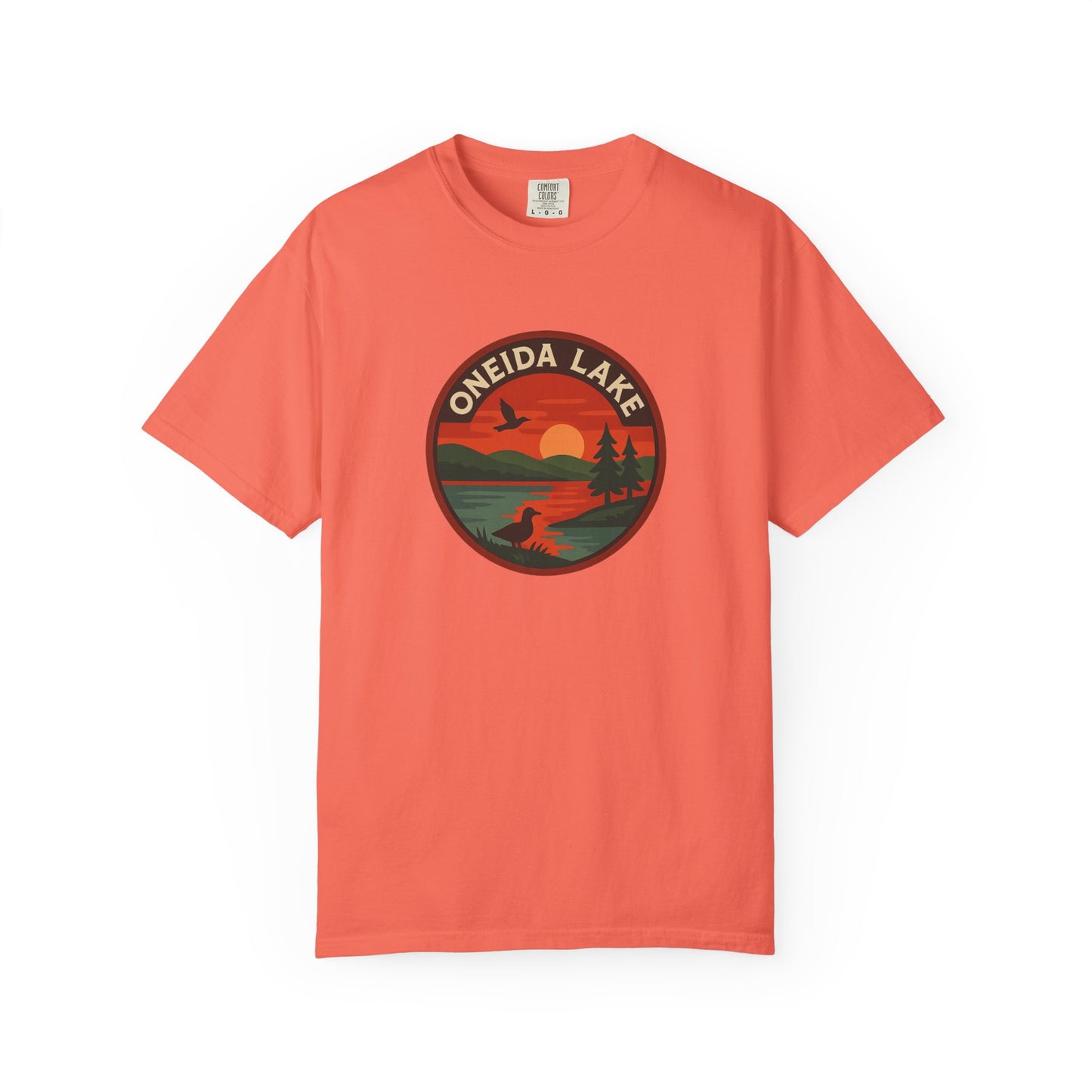 Oneida Lake Unisex T-Shirt, Casual Graphic Tee, Nature Lover Gift, Outdoor Adventure Shirt, Vacation Souvenir, Summer Wear