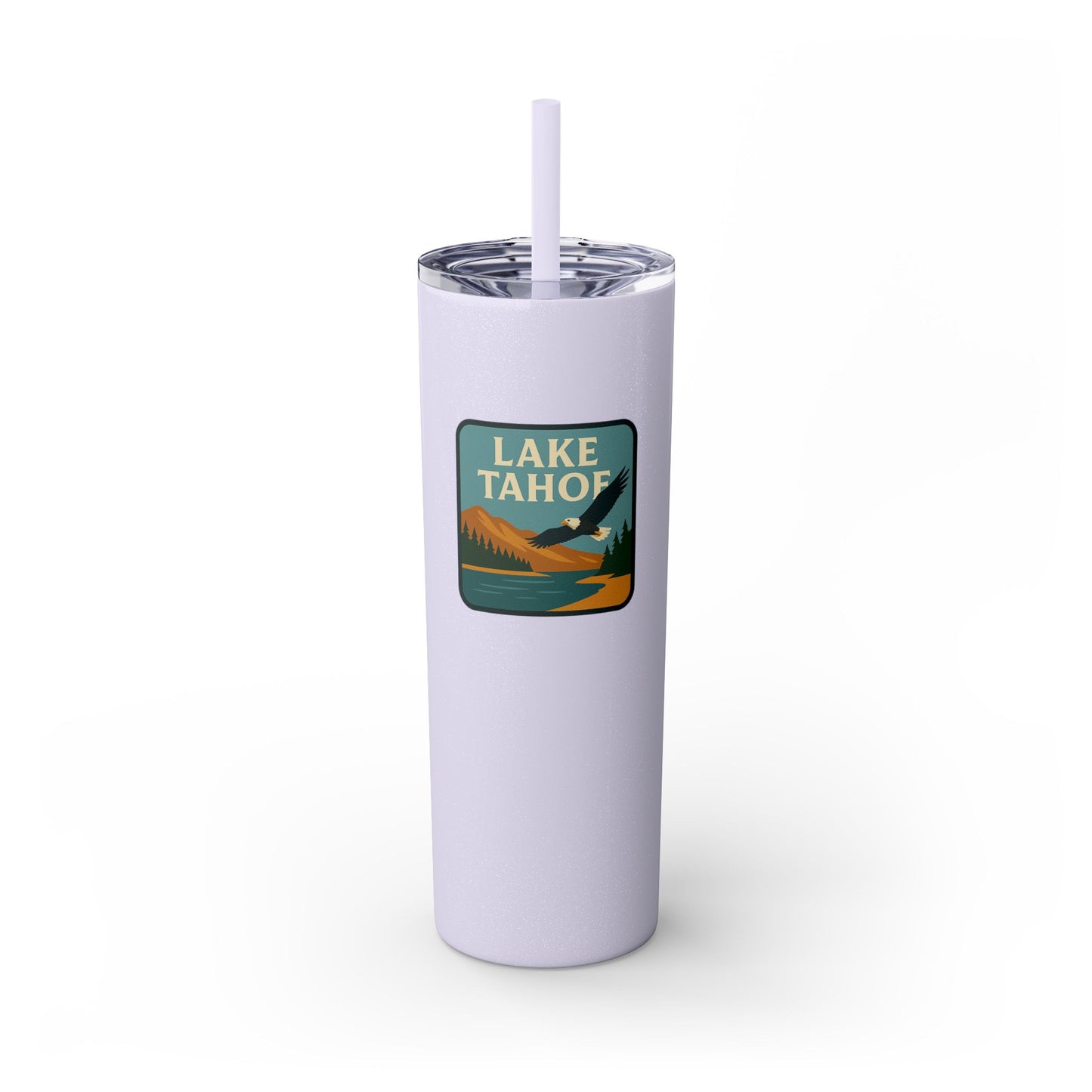 Lake Tahoe Skinny Tumbler - 20oz Travel Mug, Eco-Friendly Drinkware for Adventurers, Ideal for Camping, Picnics, and Daily Hydration